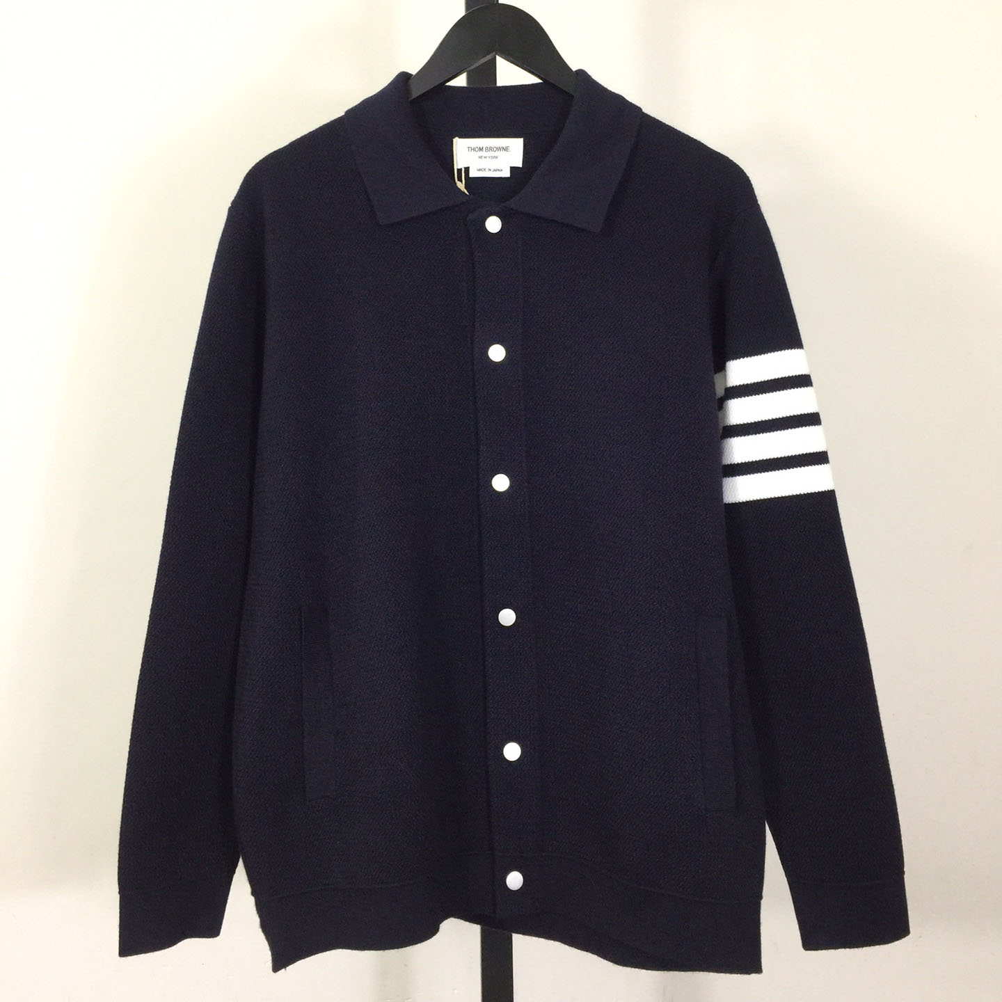 Thom Browne 4-Bar Knit Cardigan - DopestKickz