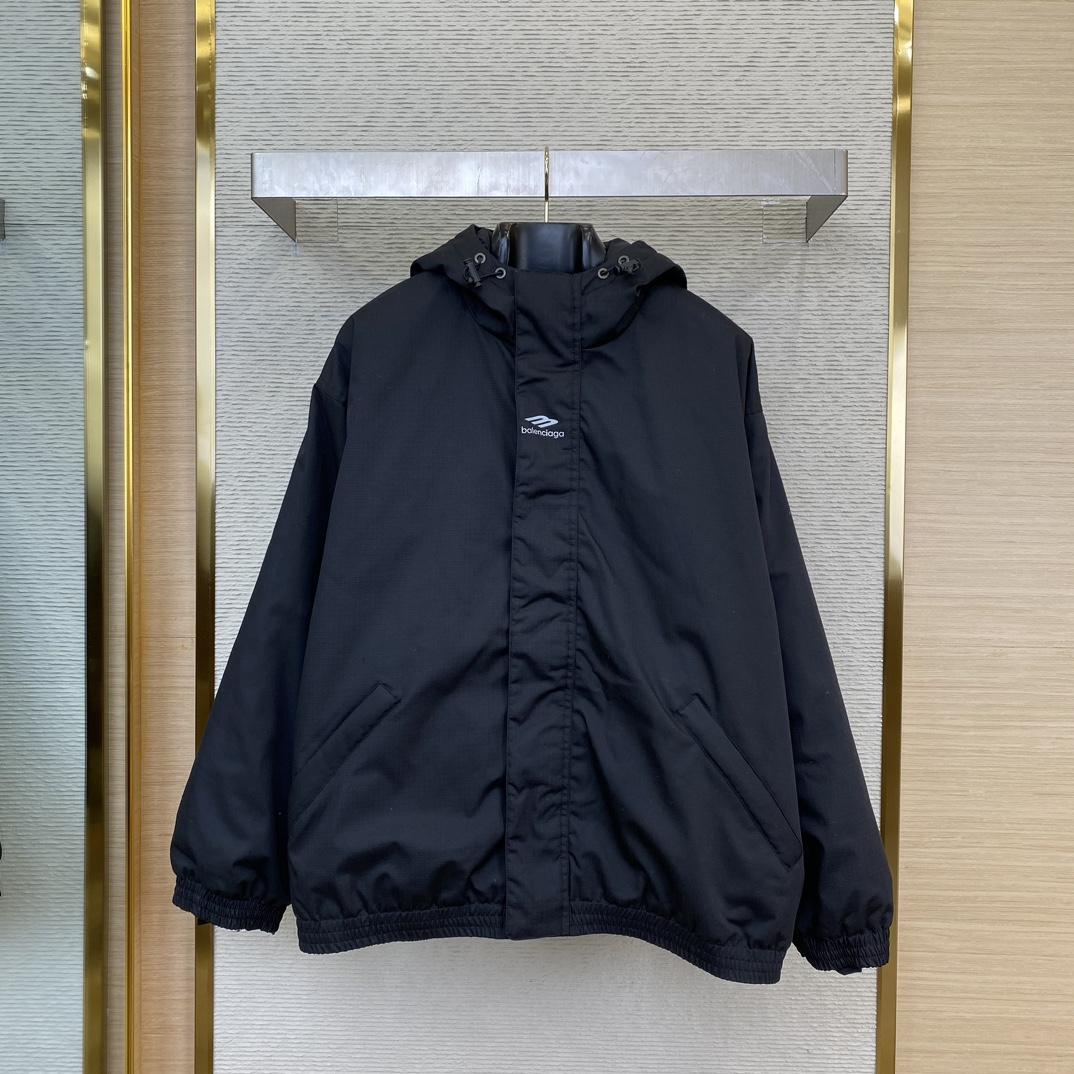 Balenciaga 3B Sports Icon Ski Parka In Black  - DopestKickz