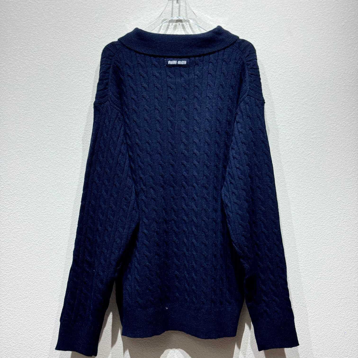 Miu Miu Cashmere Knit Polo Shirt - DopestKickz