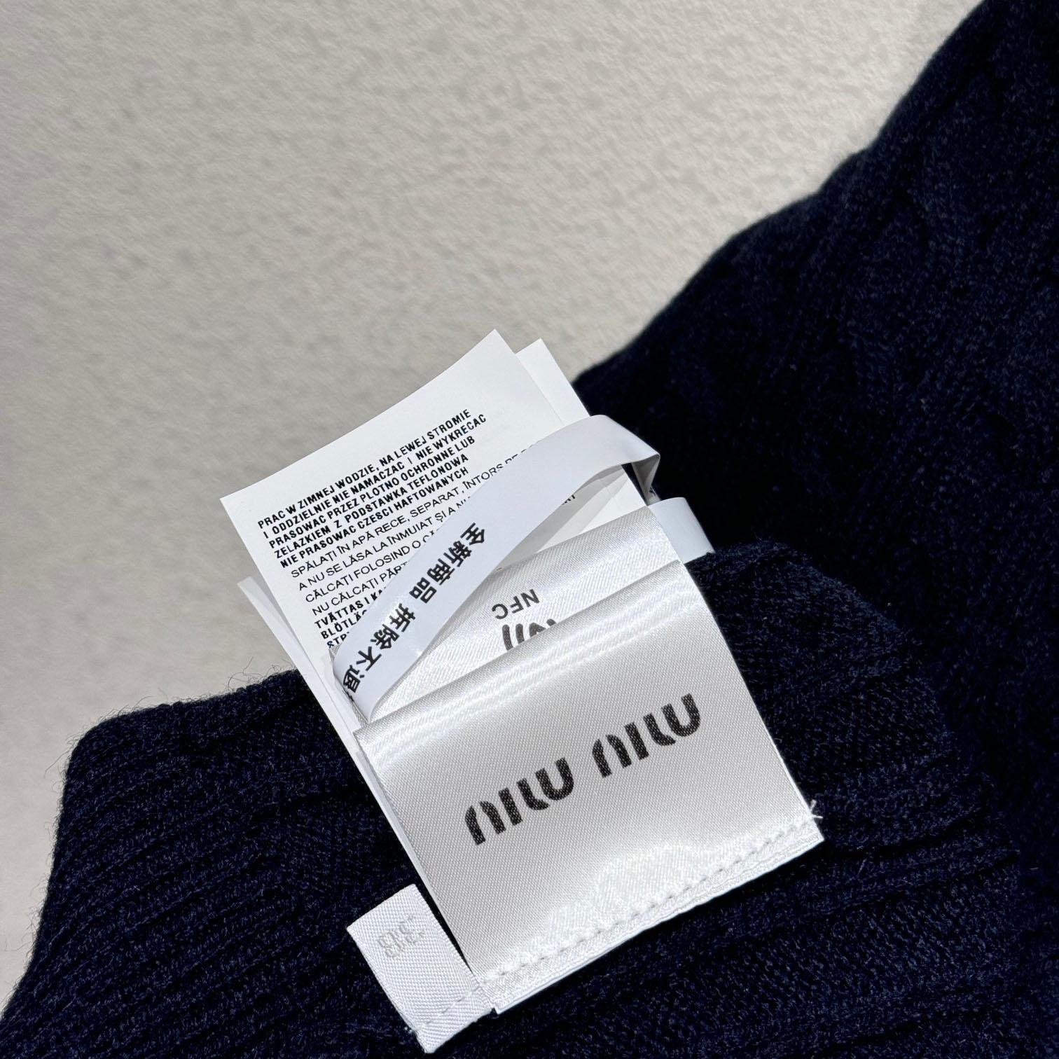 Miu Miu Cashmere Knit Polo Shirt - DopestKickz