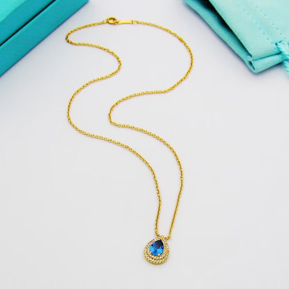 Tiffany & Co. Aquamarine and Diamond Pendant - DopestKickz