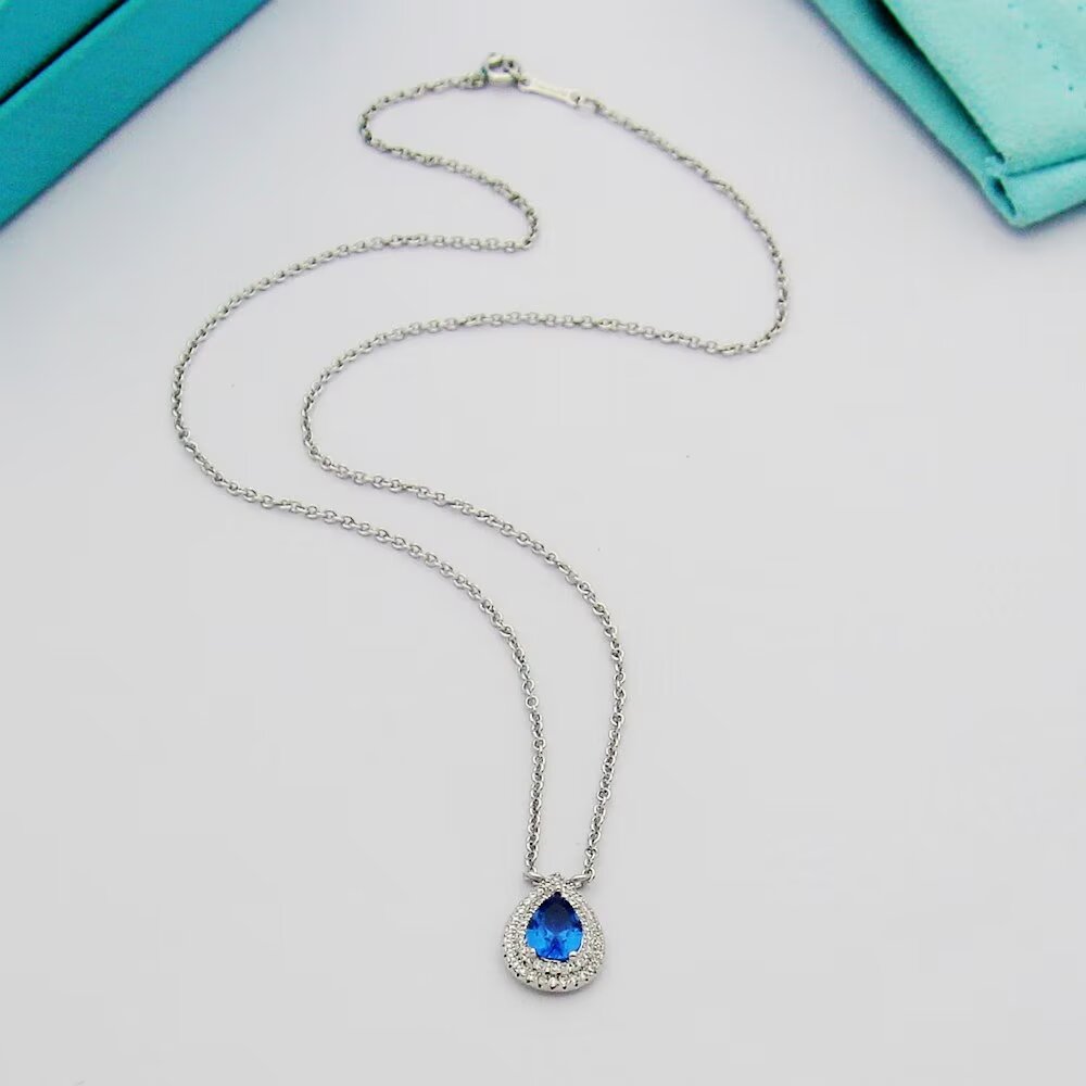 Tiffany & Co. Aquamarine and Diamond Pendant - DopestKickz