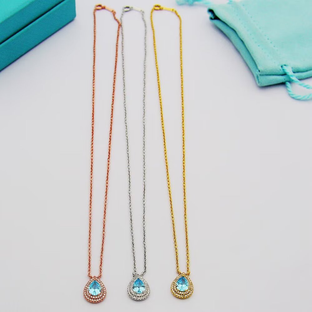 Tiffany & Co. Aquamarine and Diamond Pendant - DopestKickz