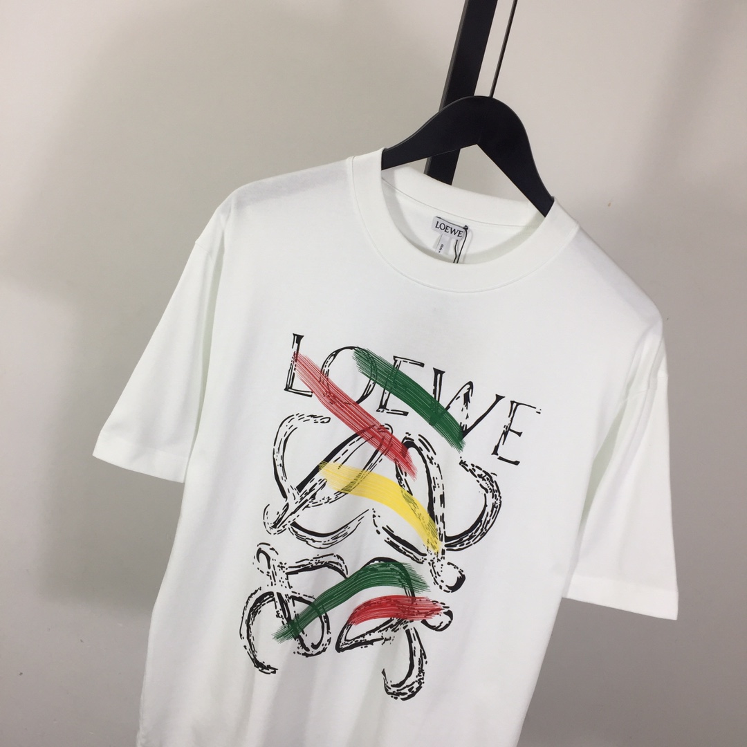 Loewe Loose Fit T-shirt In Cotton - DopestKickz