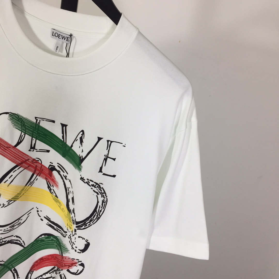 Loewe Loose Fit T-shirt In Cotton - DopestKickz