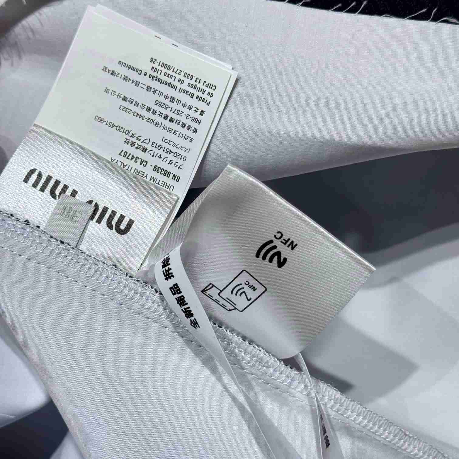 Miu Miu Knit And Poplin Shirt - DopestKickz
