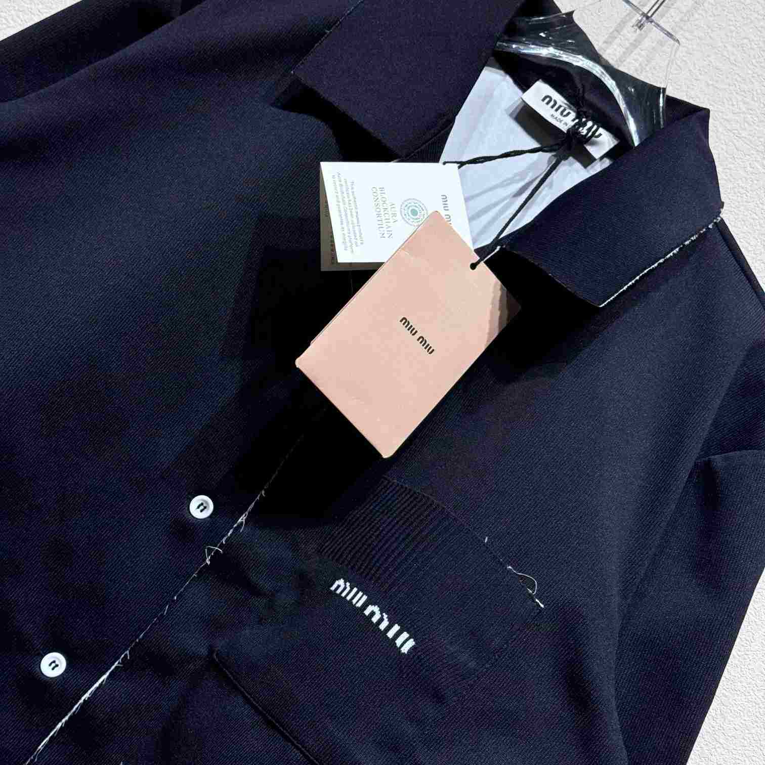 Miu Miu Knit And Poplin Shirt - DopestKickz