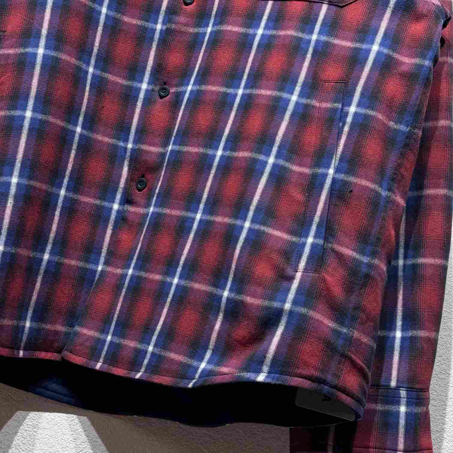 Balenciaga Lined Shirt In Red And Blue - DopestKickz