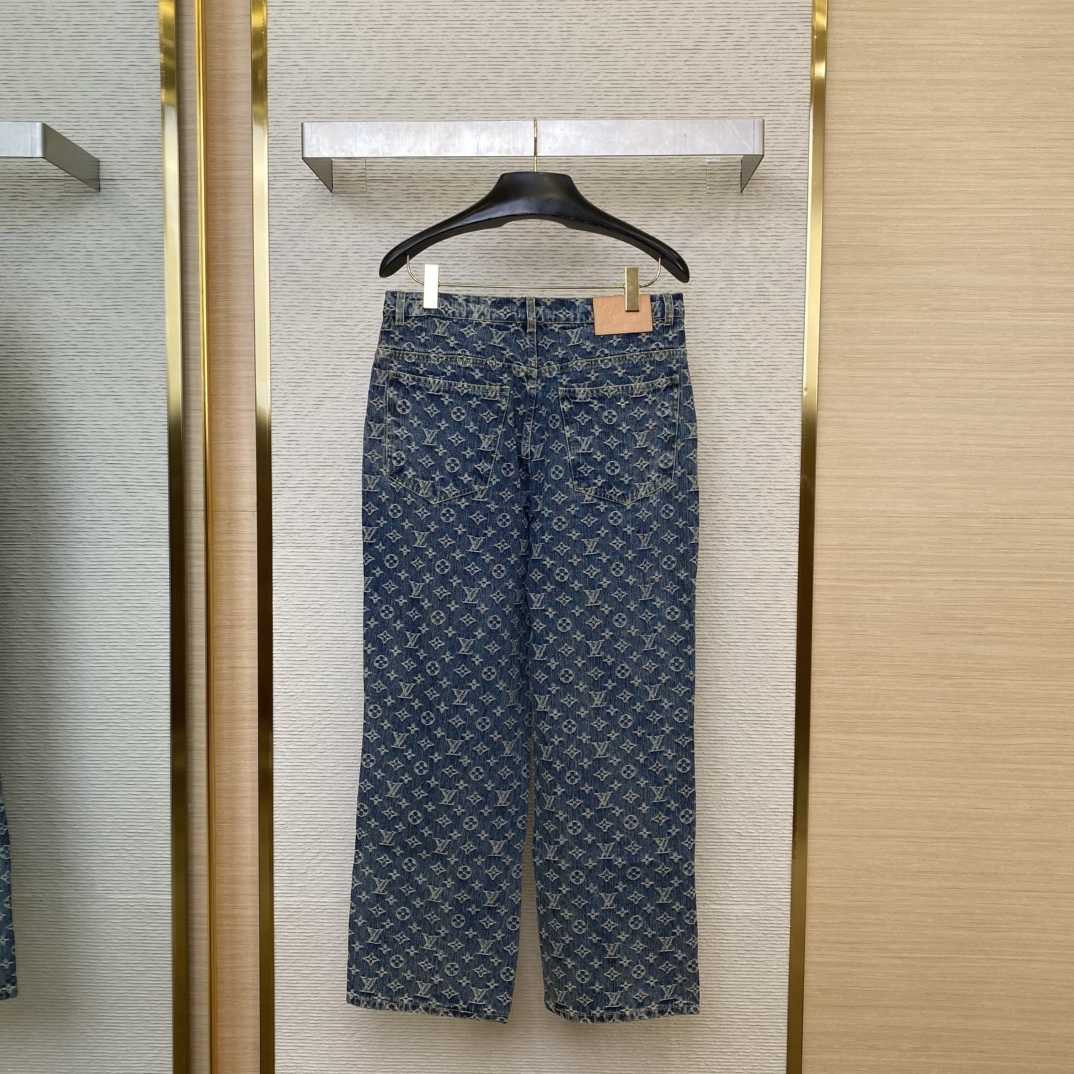 Louis Vuitton Monogram Denim Tailored Pants    1AGIV1 - DopestKickz