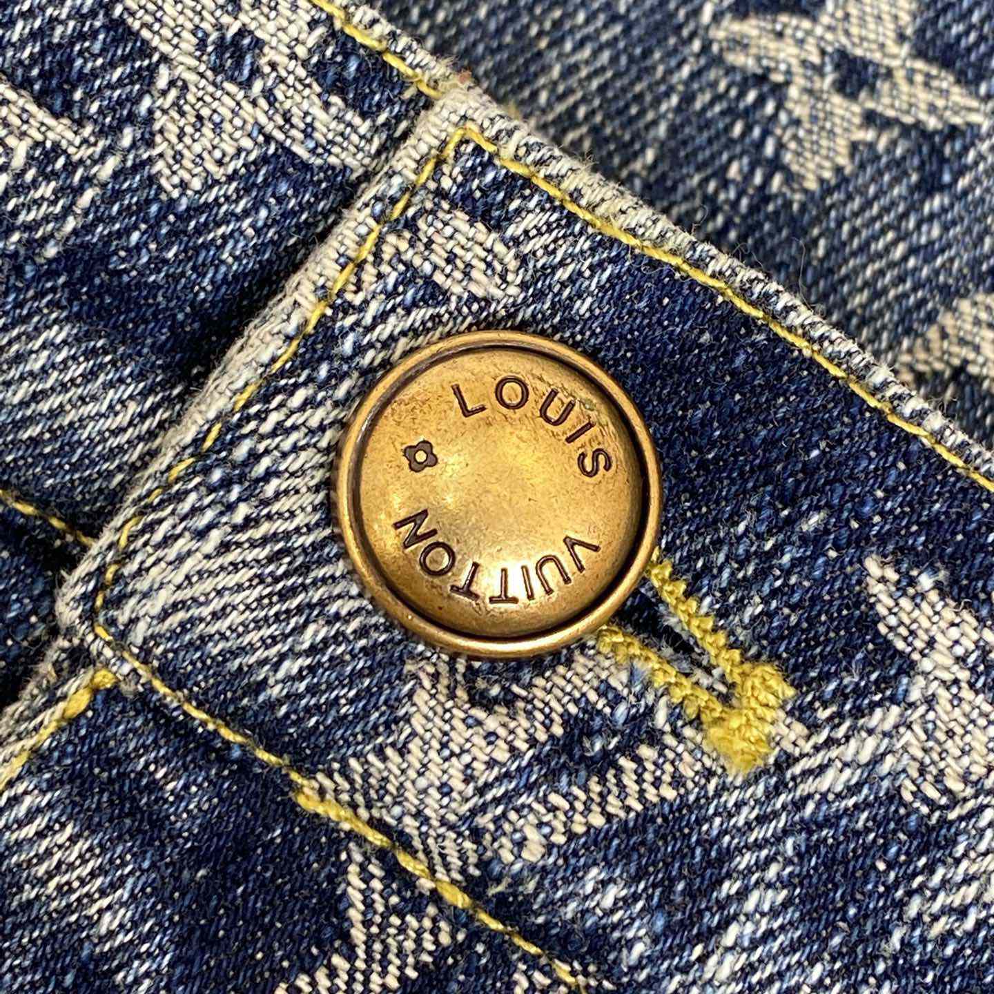 Louis Vuitton Monogram Denim Tailored Pants    1AGIV1 - DopestKickz