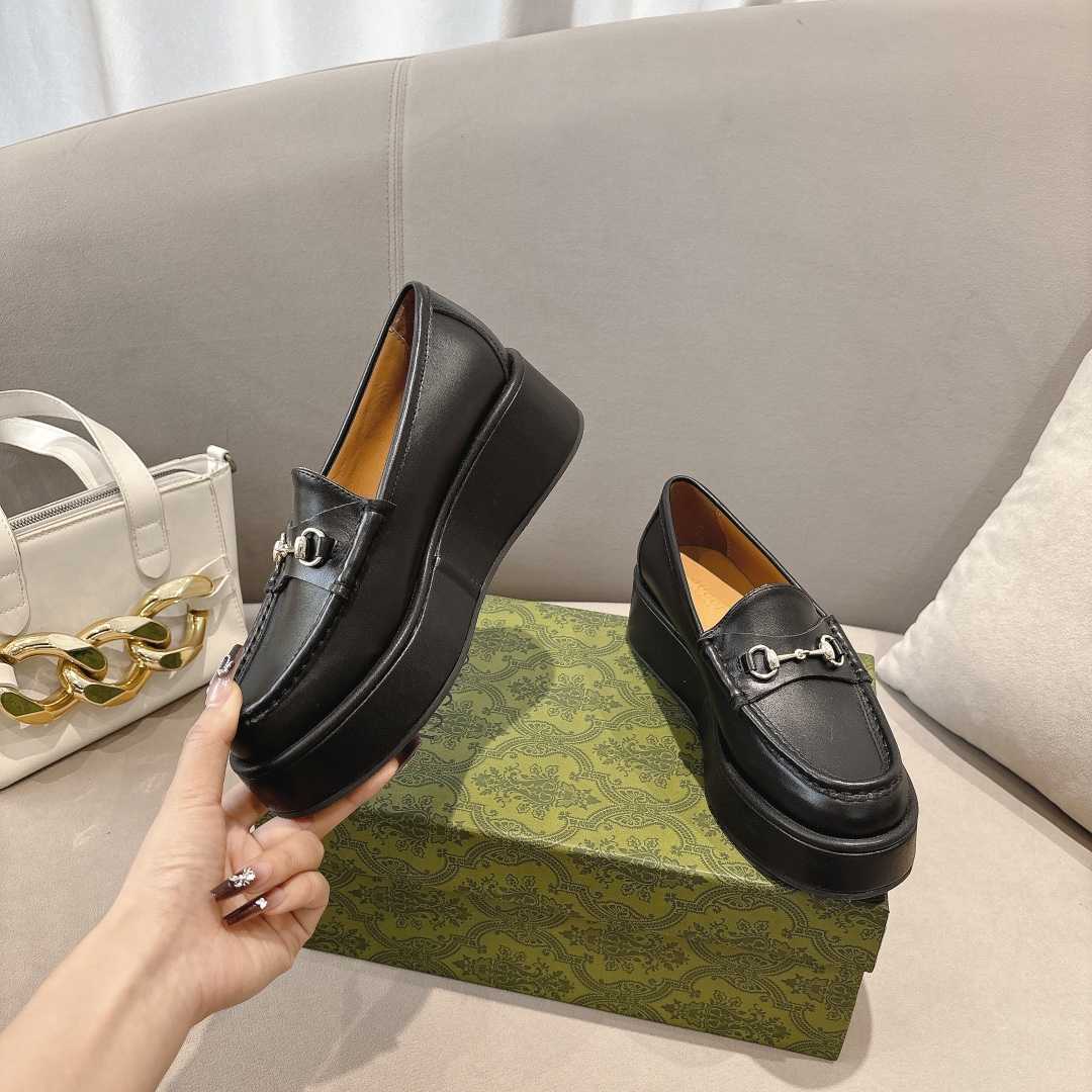 Gucci Women's Horsebit Wedge Loafer - DopestKickz