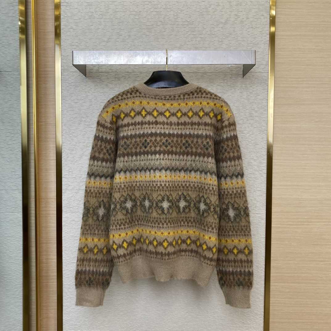 Louis Vuitton Mohair Blend Fair Isle Pullover - DopestKickz