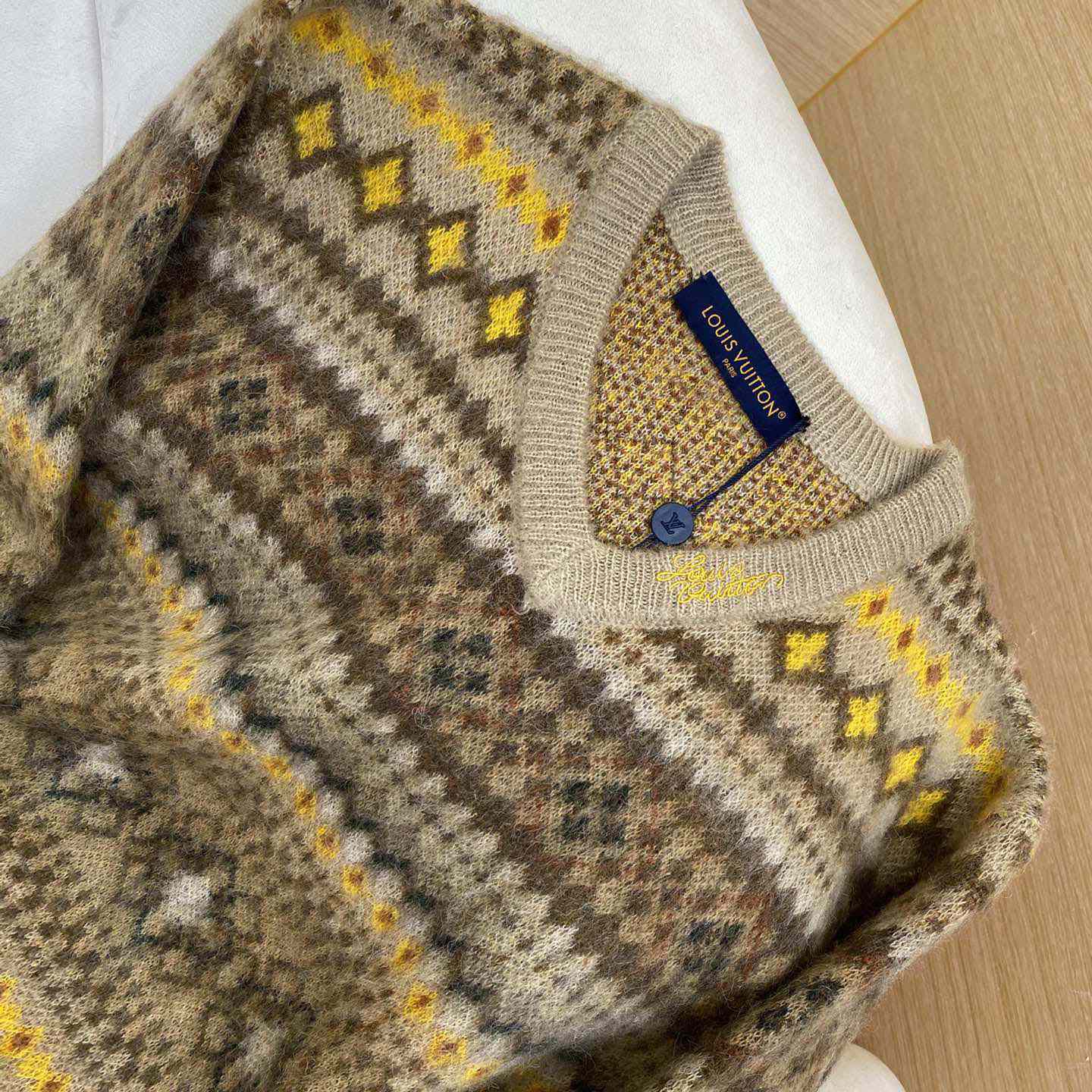 Louis Vuitton Mohair Blend Fair Isle Pullover - DopestKickz