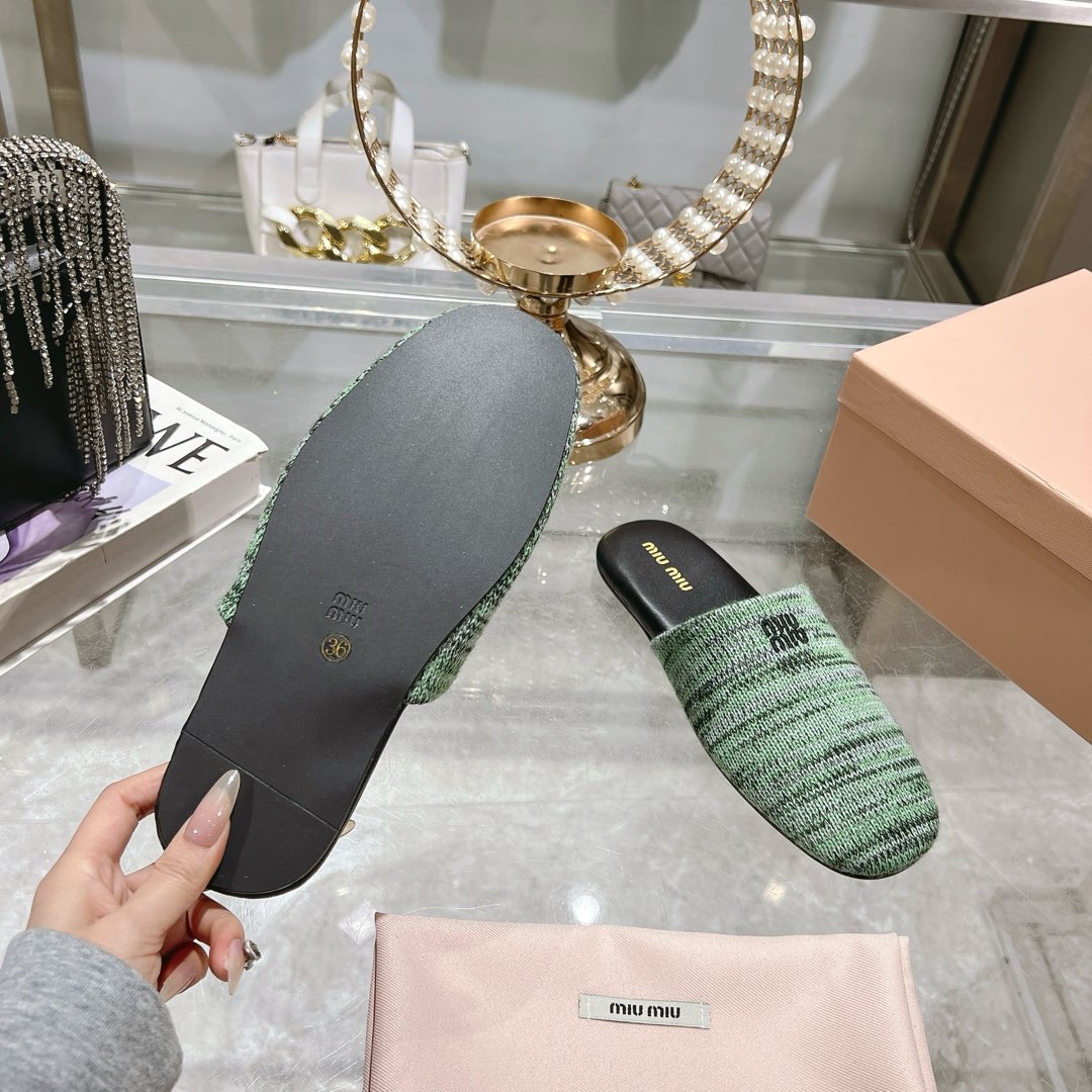 Miu Miu Wool slippers - DopestKickz
