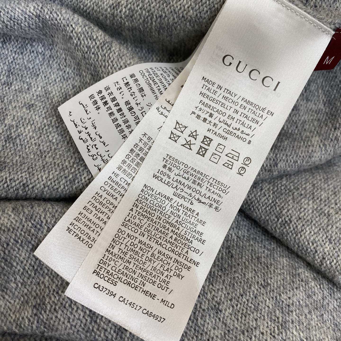 Gucci Wool Cashmere Sweater With Intarsia - DopestKickz