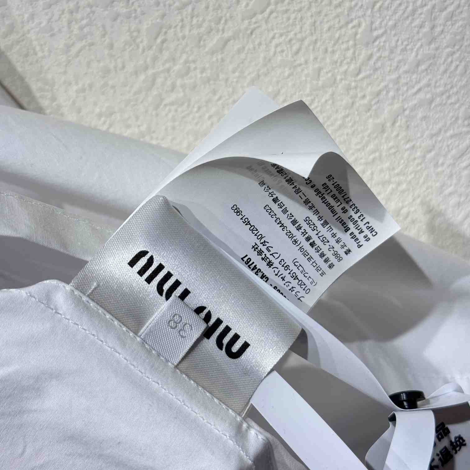 Miu Miu Poplin Shirt - DopestKickz