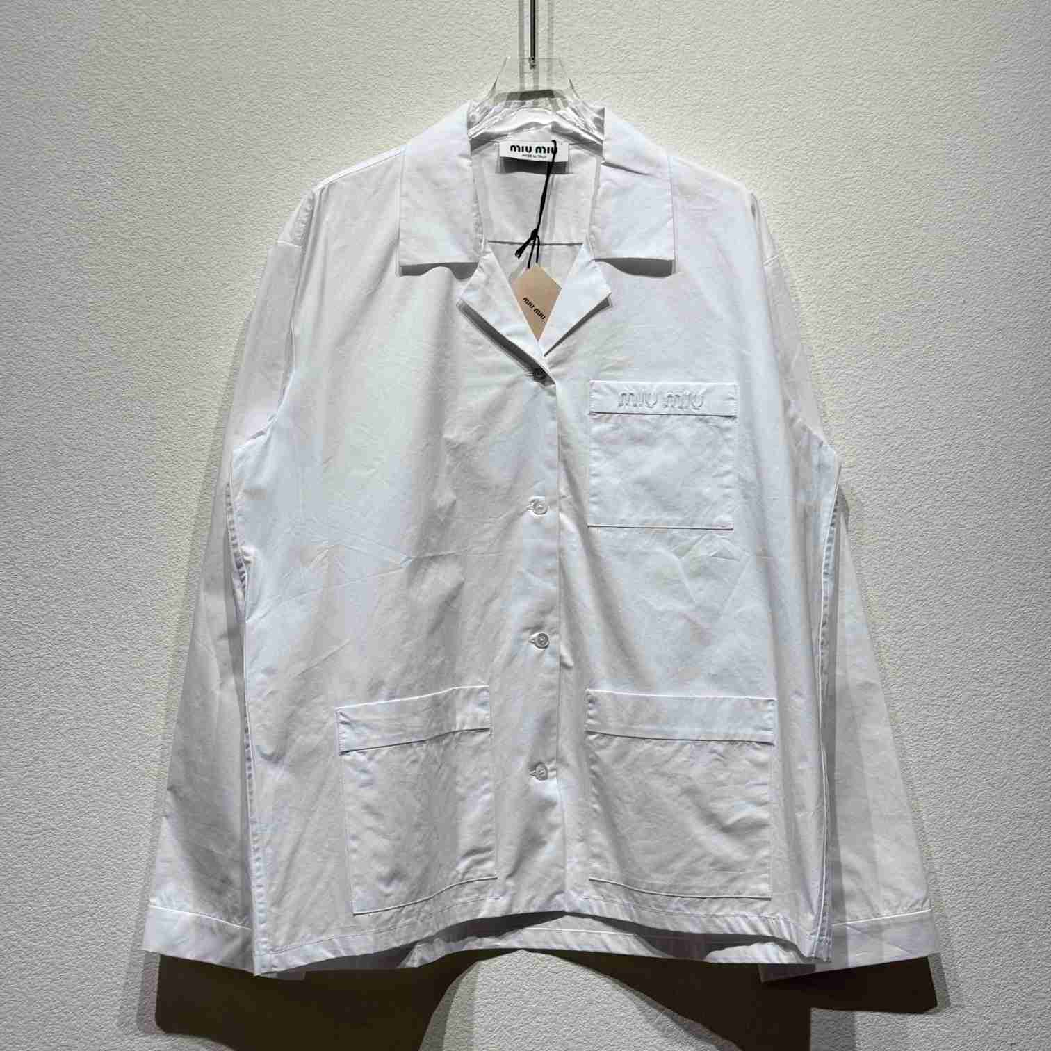 Miu Miu Poplin Shirt - DopestKickz