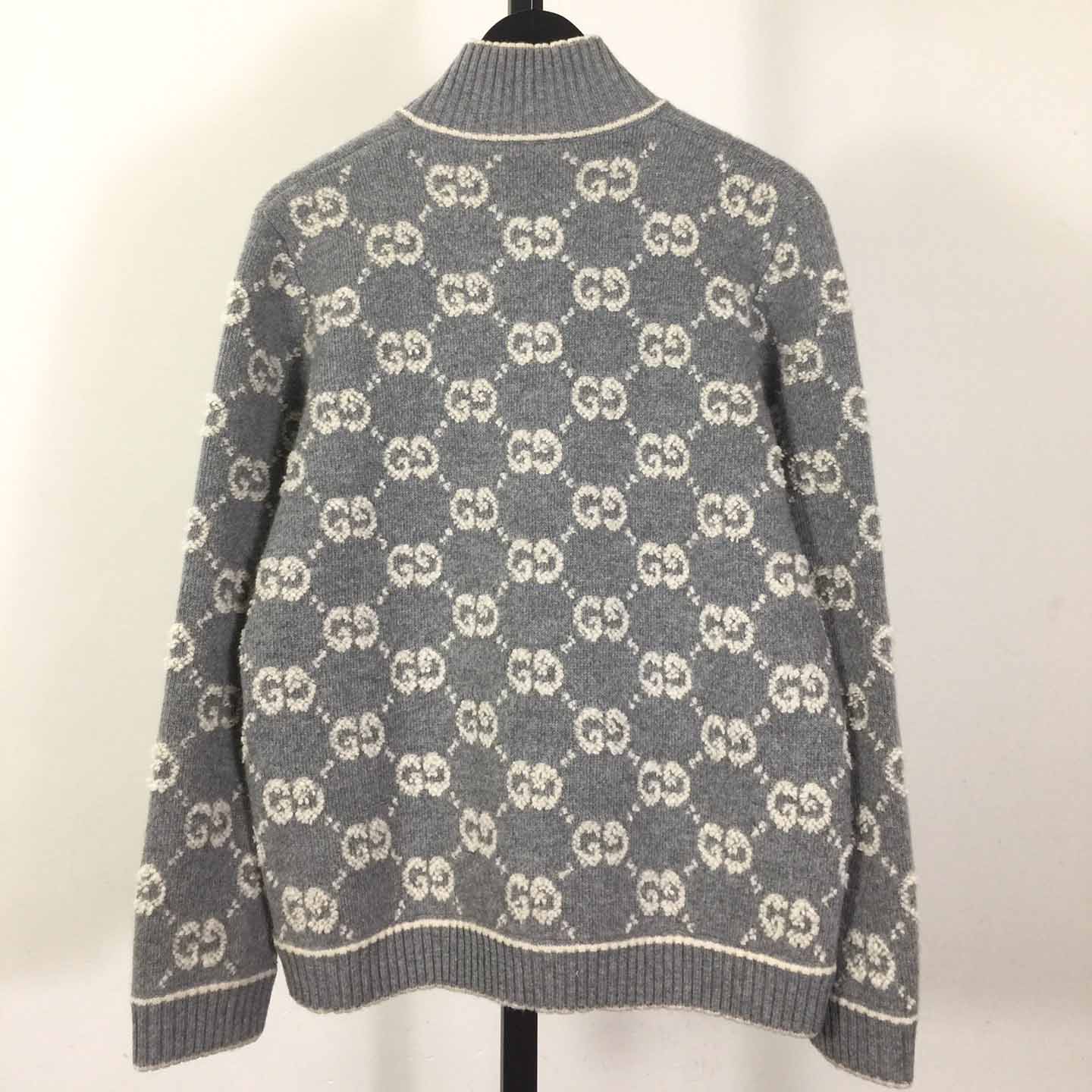 Gucci GG Wool Bouclé Jacquard Cardigan  - DopestKickz