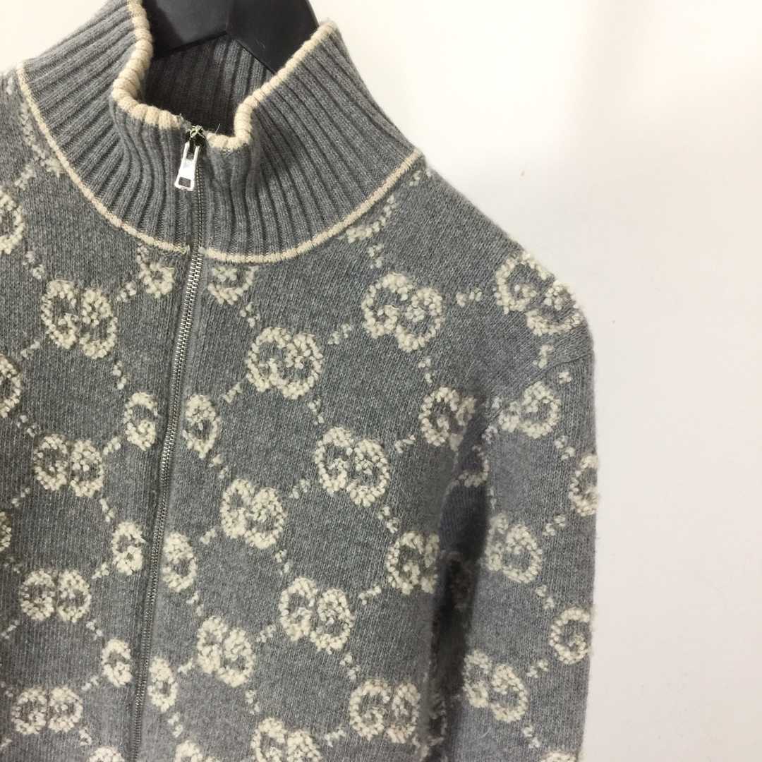Gucci GG Wool Bouclé Jacquard Cardigan  - DopestKickz