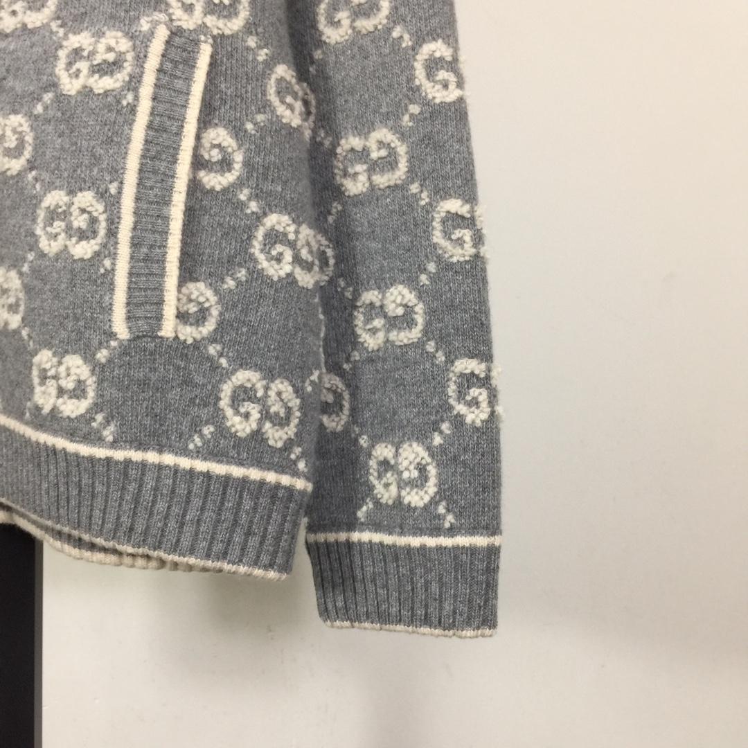 Gucci GG Wool Bouclé Jacquard Cardigan  - DopestKickz