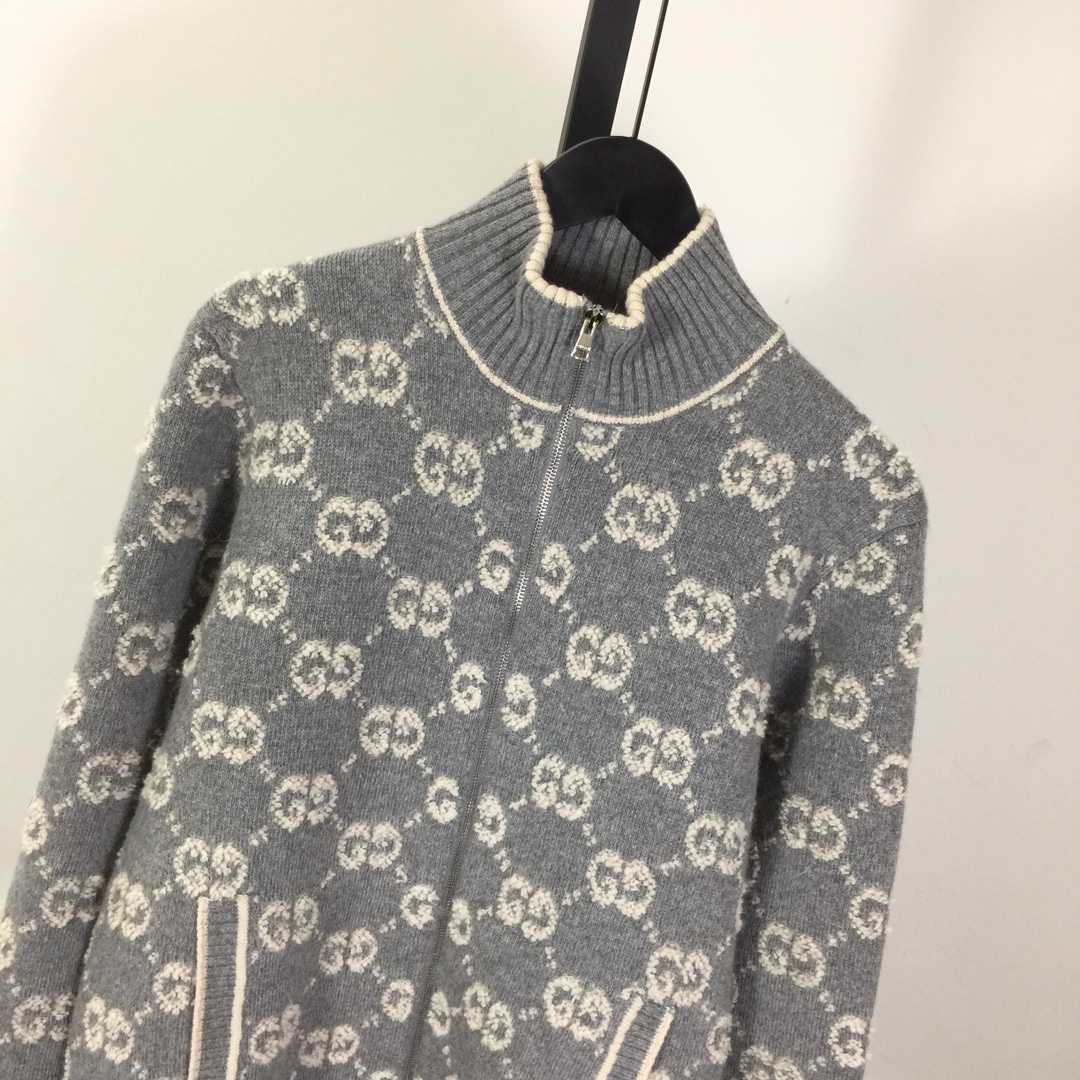 Gucci GG Wool Bouclé Jacquard Cardigan  - DopestKickz