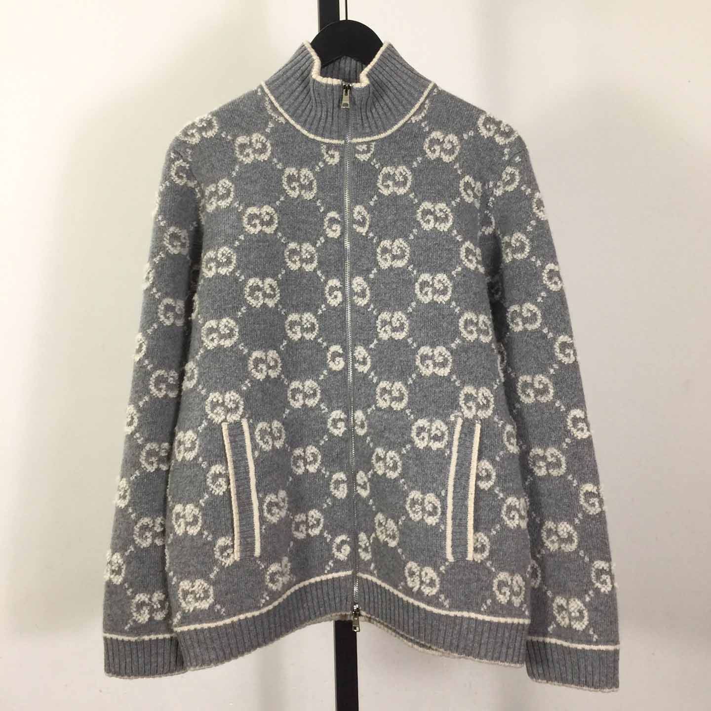 Gucci GG Wool Bouclé Jacquard Cardigan  - DopestKickz