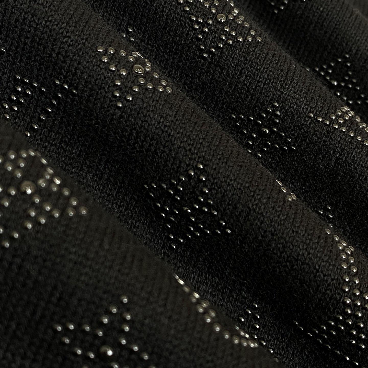 Louis Vuitton Monogram Embellished Wool Evening Crewneck   - DopestKickz