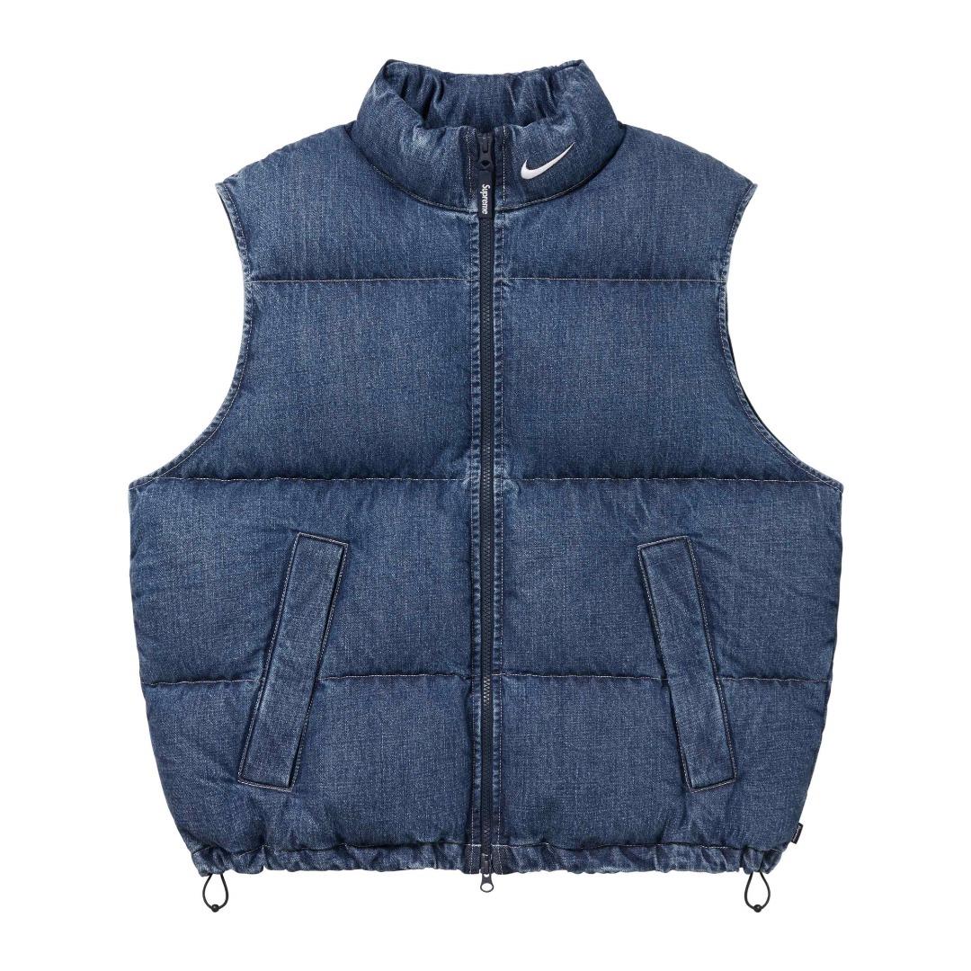 Supreme x Nike Denim Puffer Vest - DopestKickz