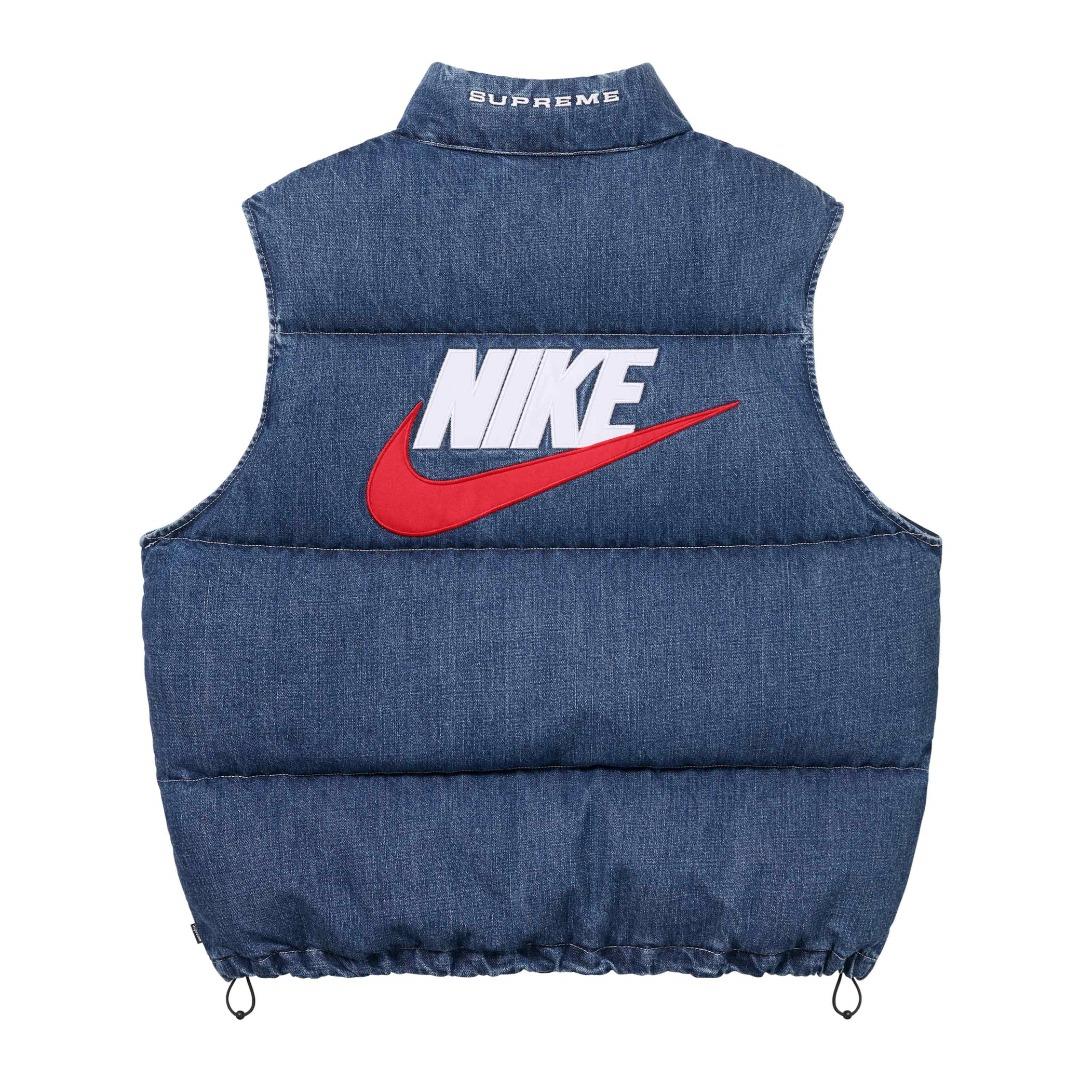 Supreme x Nike Denim Puffer Vest - DopestKickz