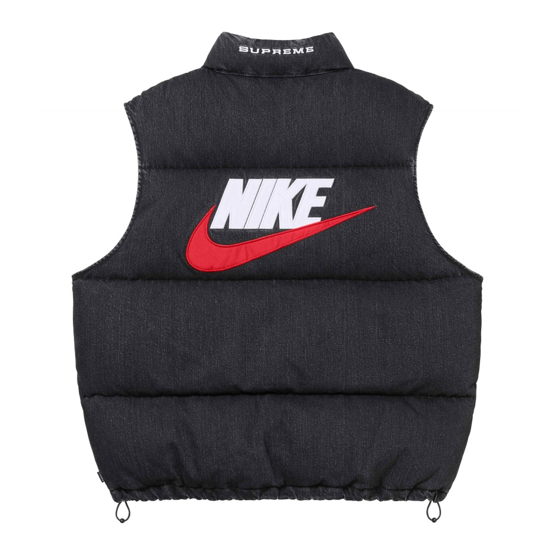 Supreme x Nike Denim Puffer Vest - DopestKickz