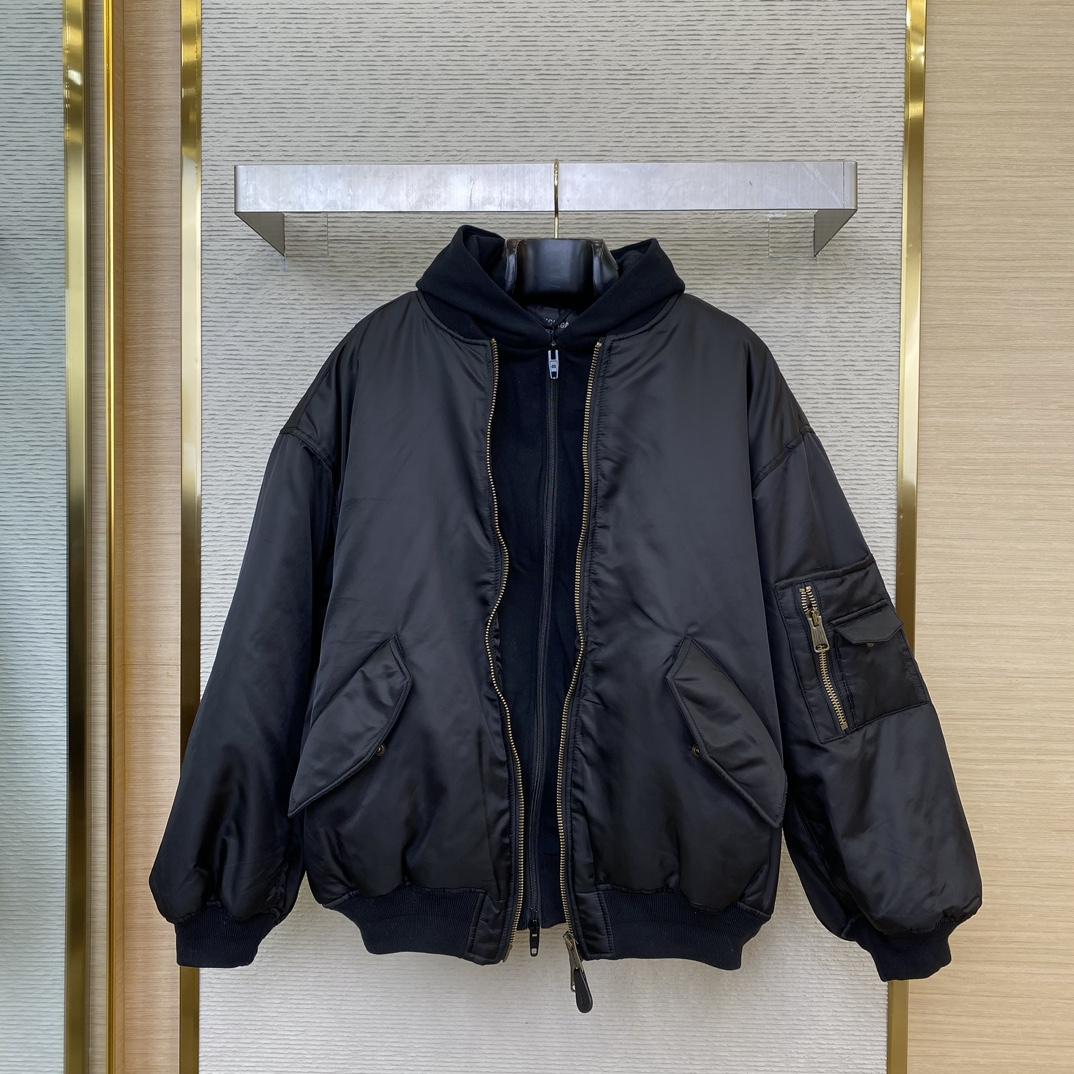 Balenciaga Bomber In Black  - DopestKickz