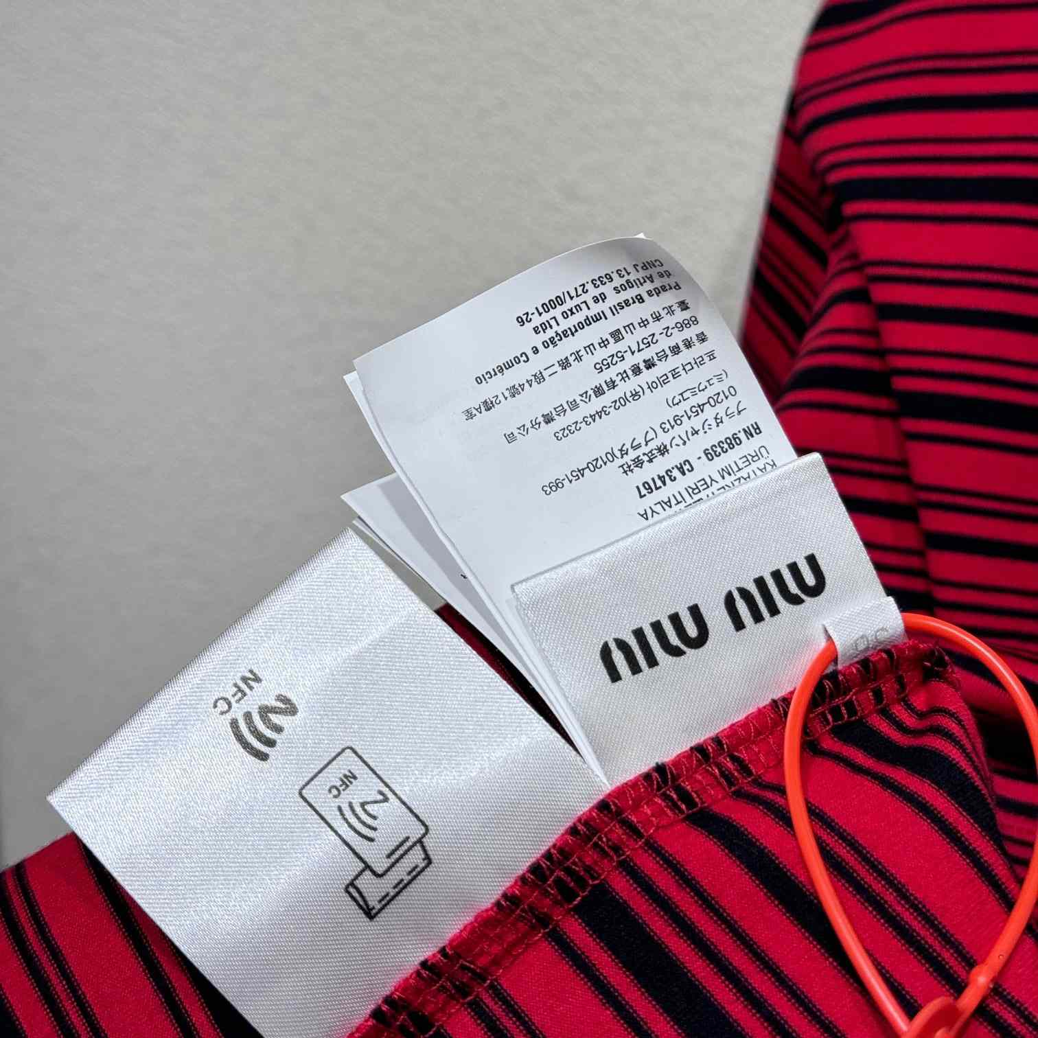 Miu Miu Long-sleeved Cotton Jersey T-shirt - DopestKickz