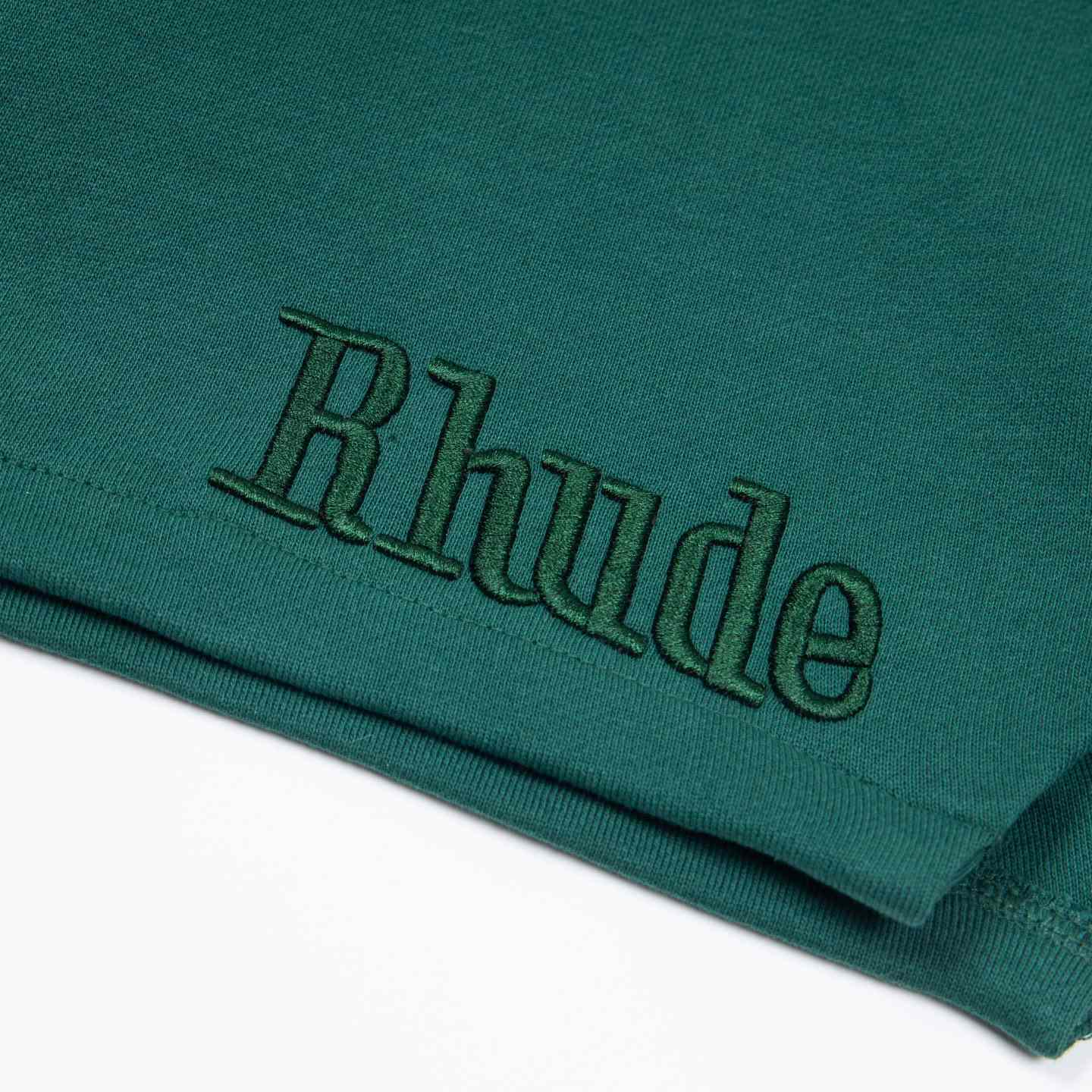 Rhude Embroidered Twill Logo Short - DopestKickz
