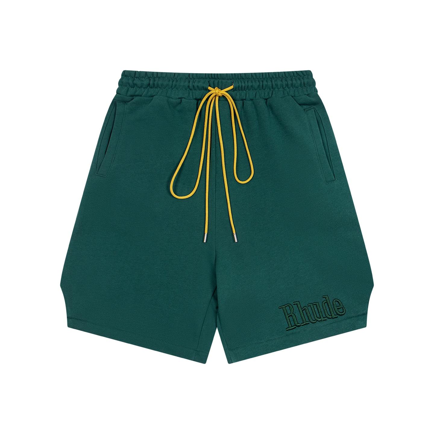 Rhude Embroidered Twill Logo Short - DopestKickz