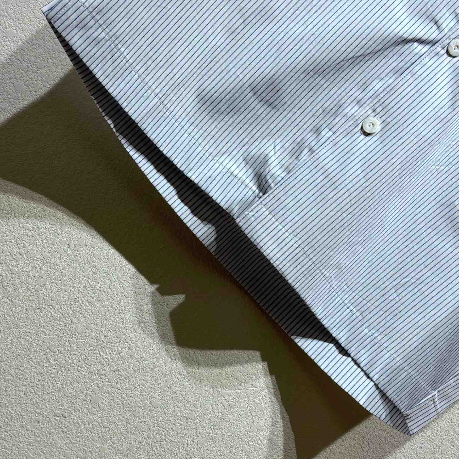 Gucci Embroidered Striped Cotton Shirt - DopestKickz