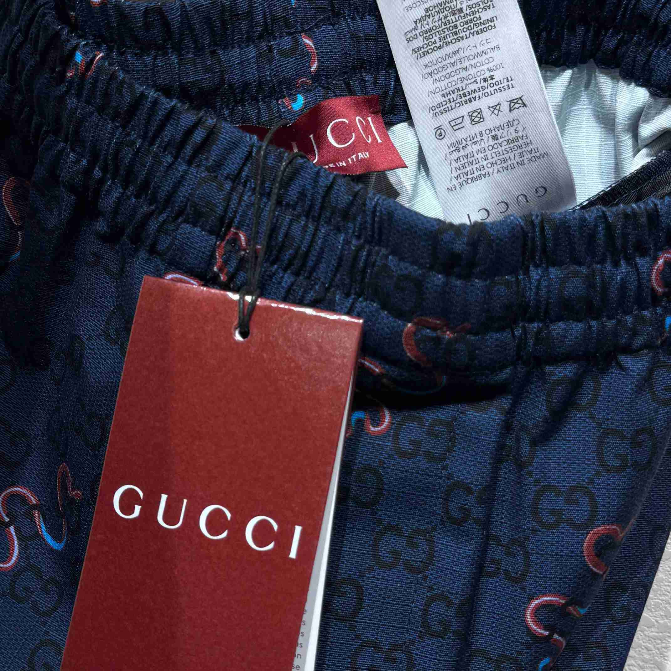 Gucci Printed Cotton Ripstop Shorts - DopestKickz