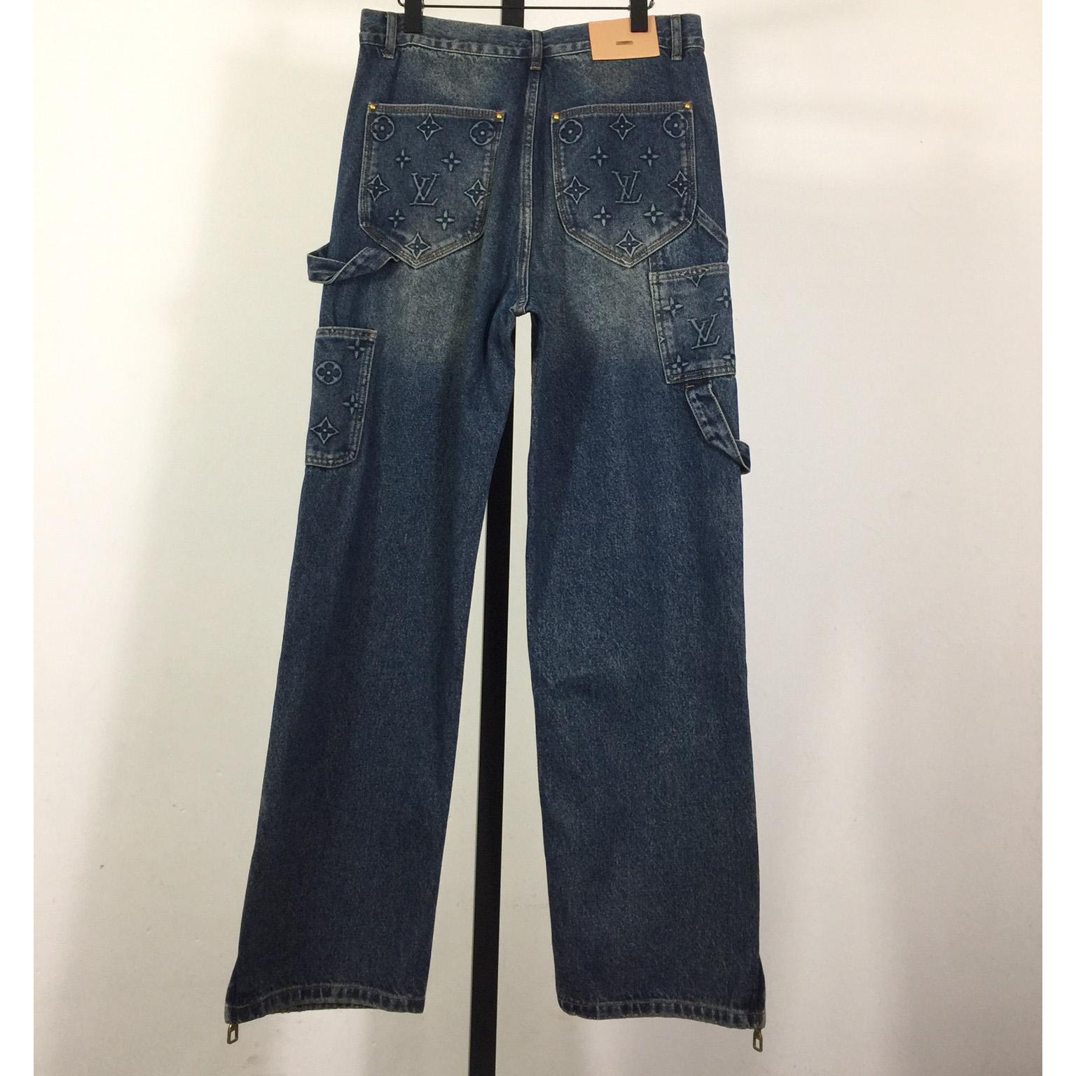 Louis Vuitton Monogram Carpenter Jeans - DopestKickz