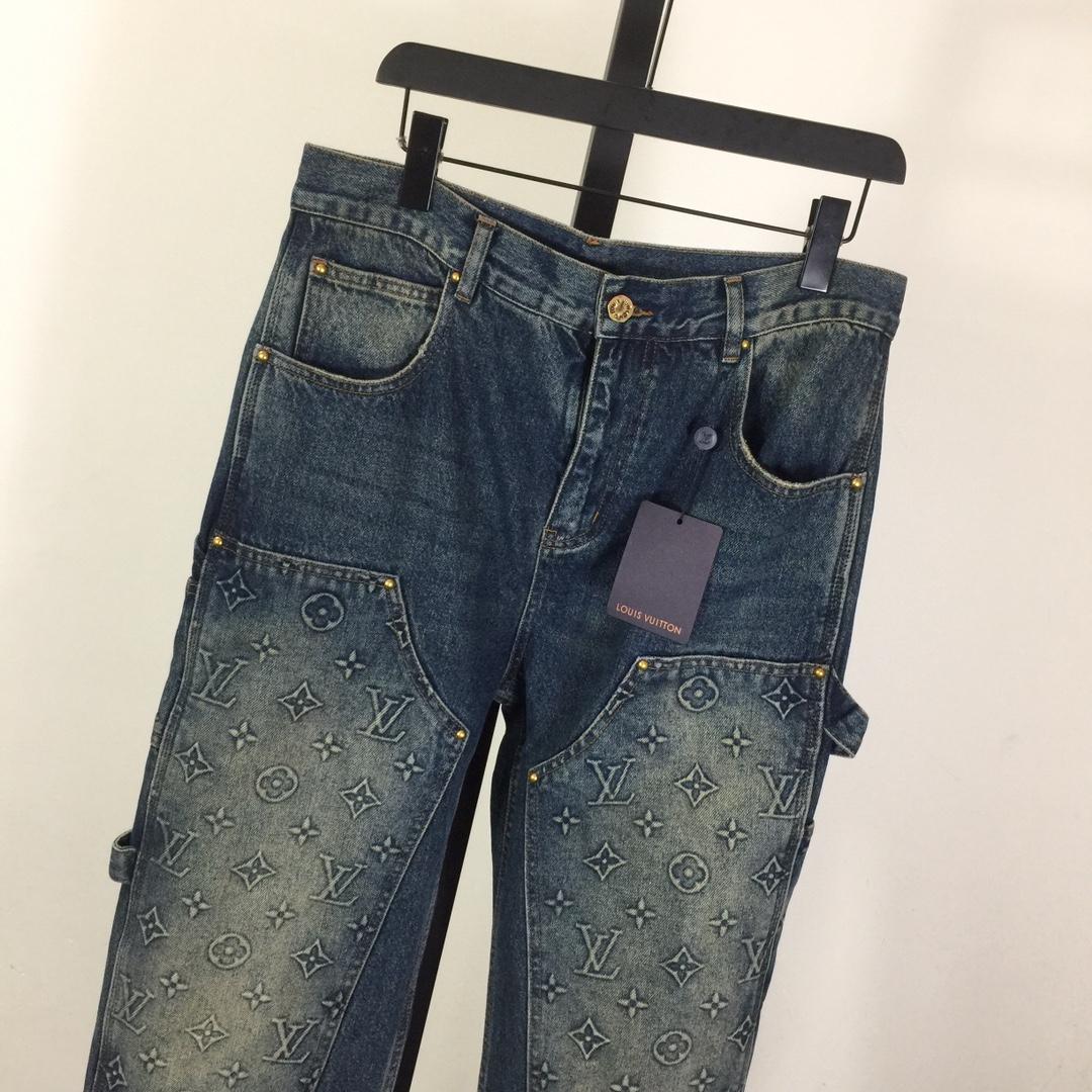 Louis Vuitton Monogram Carpenter Jeans - DopestKickz