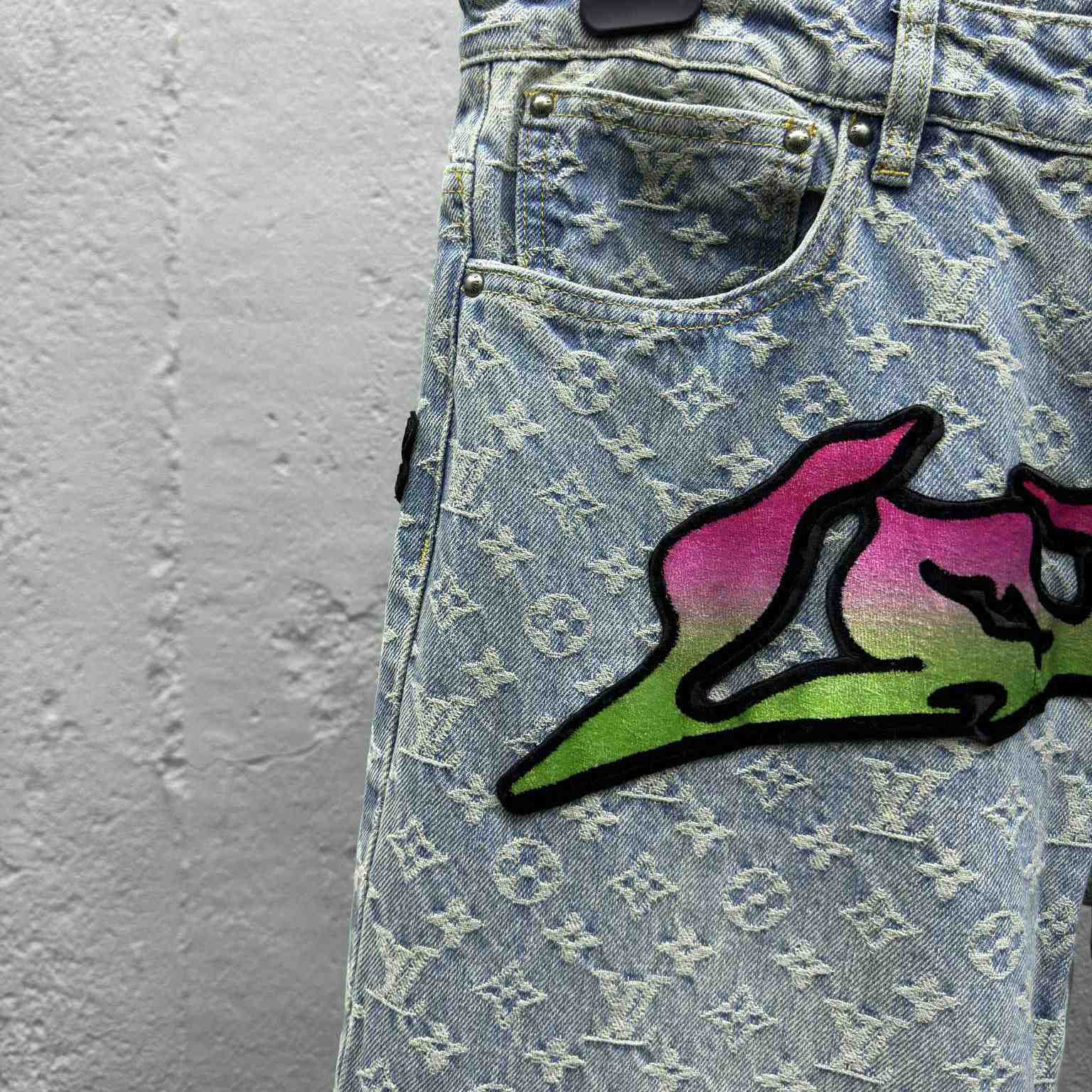 Louis Vuitton Baggy Denim Pants - DopestKickz
