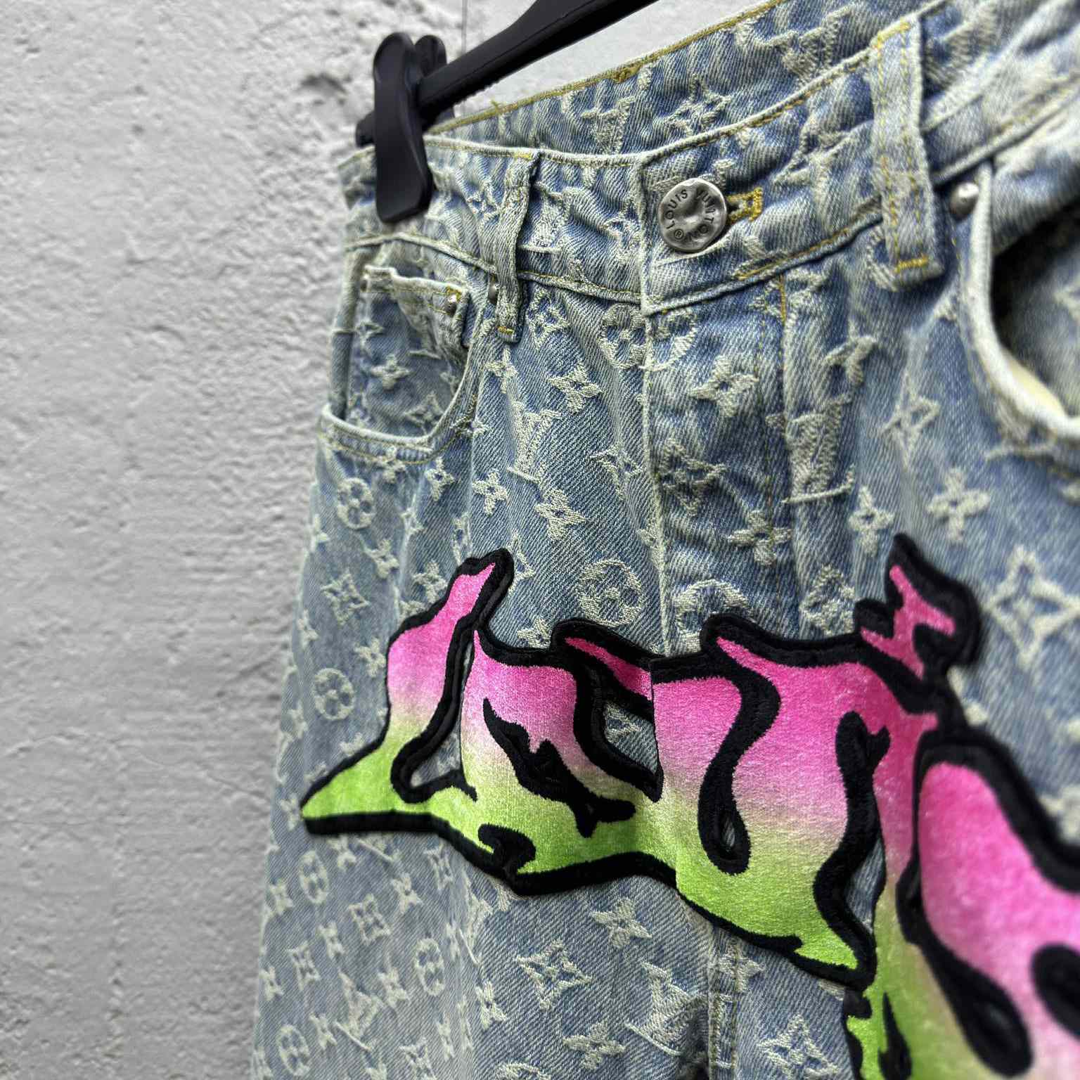 Louis Vuitton Baggy Denim Pants - DopestKickz