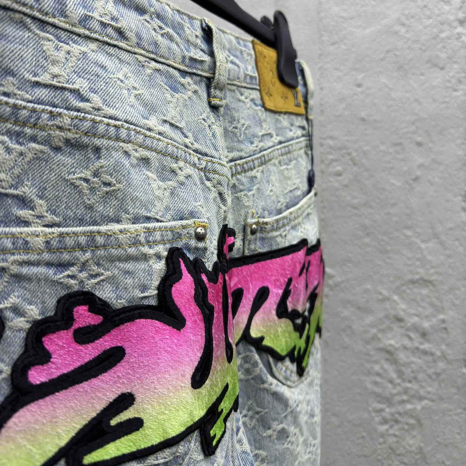 Louis Vuitton Baggy Denim Pants - DopestKickz