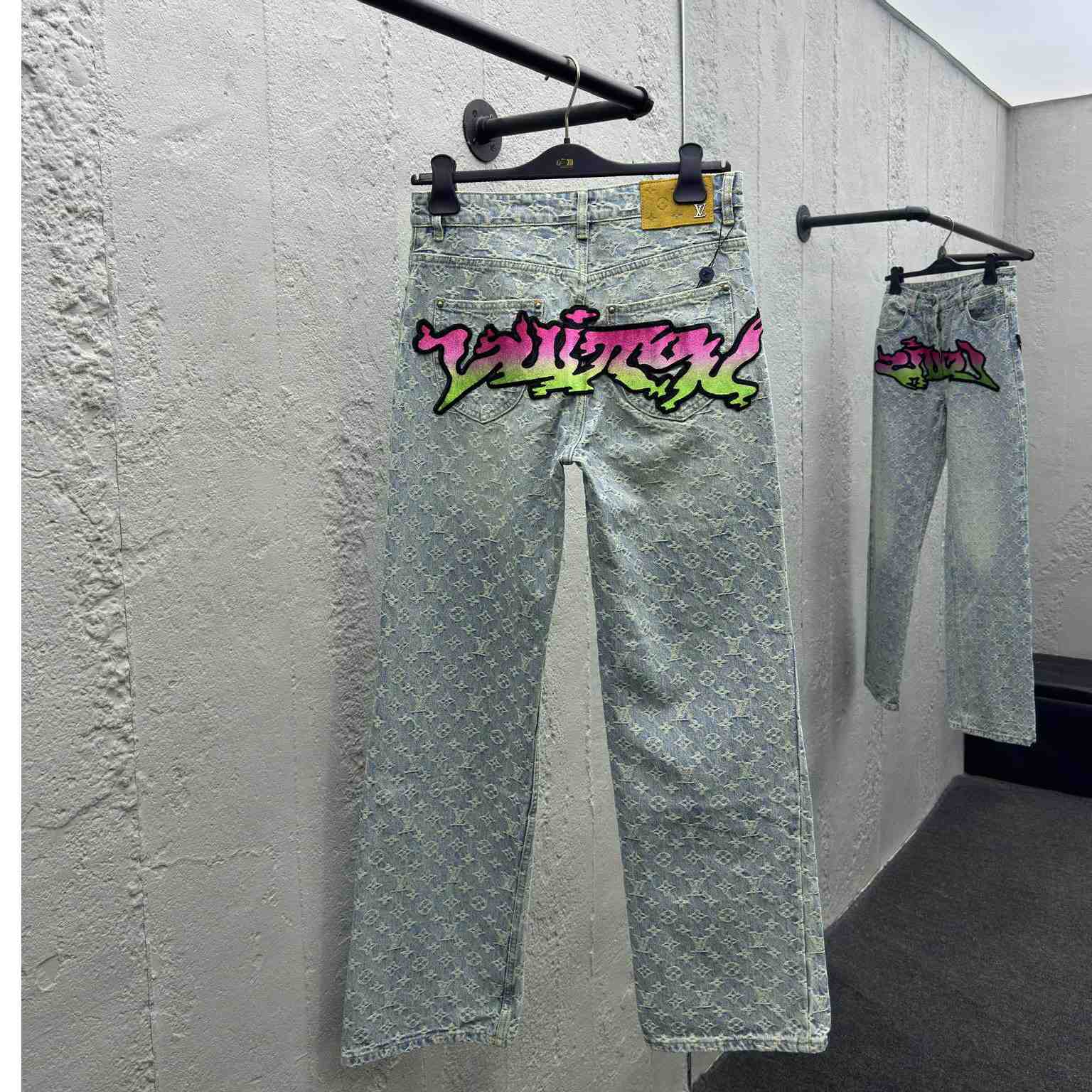 Louis Vuitton Baggy Denim Pants - DopestKickz