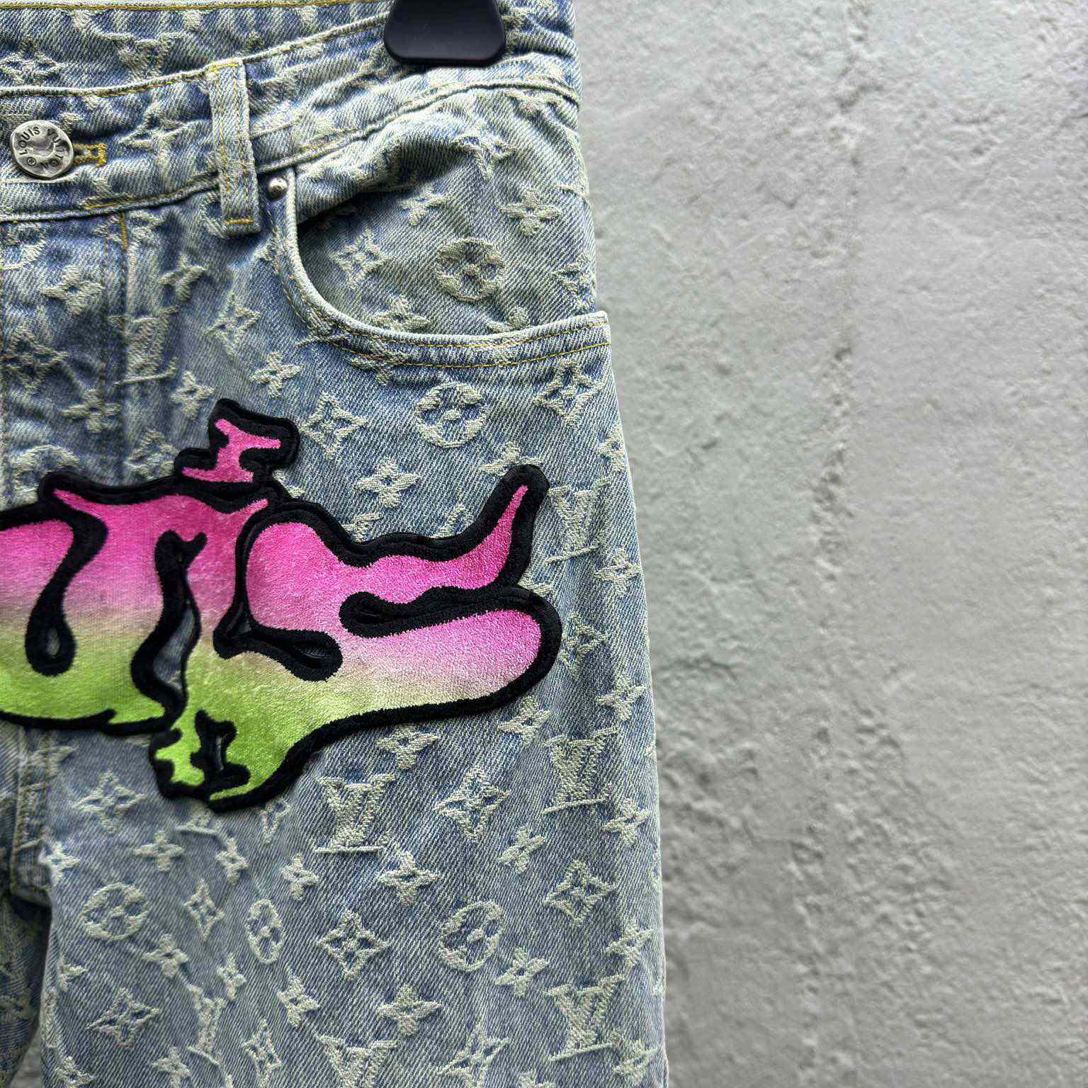 Louis Vuitton Baggy Denim Pants - DopestKickz