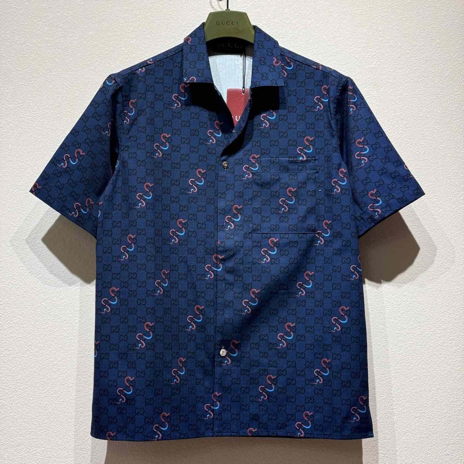 Gucci Printed Cotton Ripstop Shirt - DopestKickz