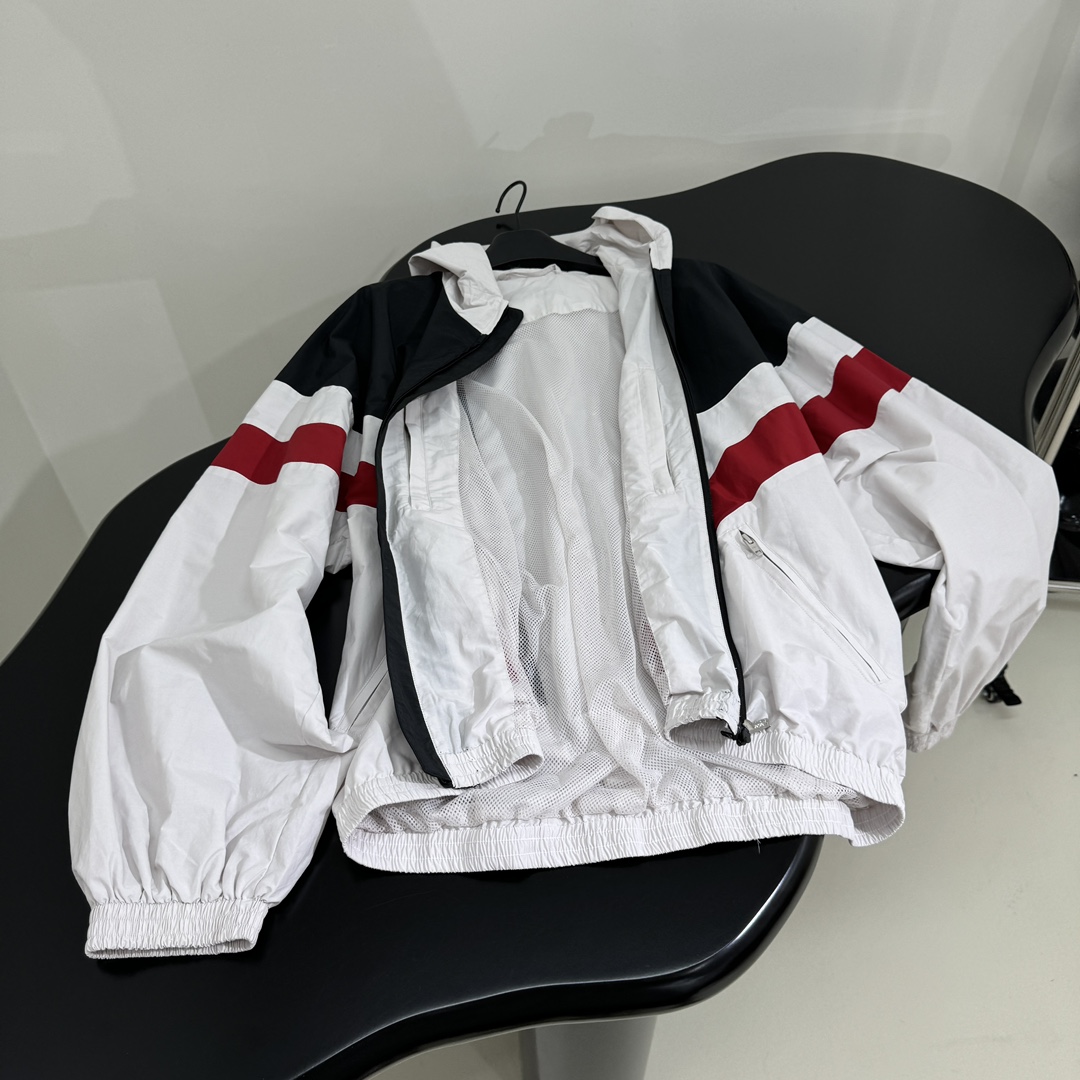 Balenciaga 3B Sports Icon Pull-Over Tracksuit Jacket - DopestKickz