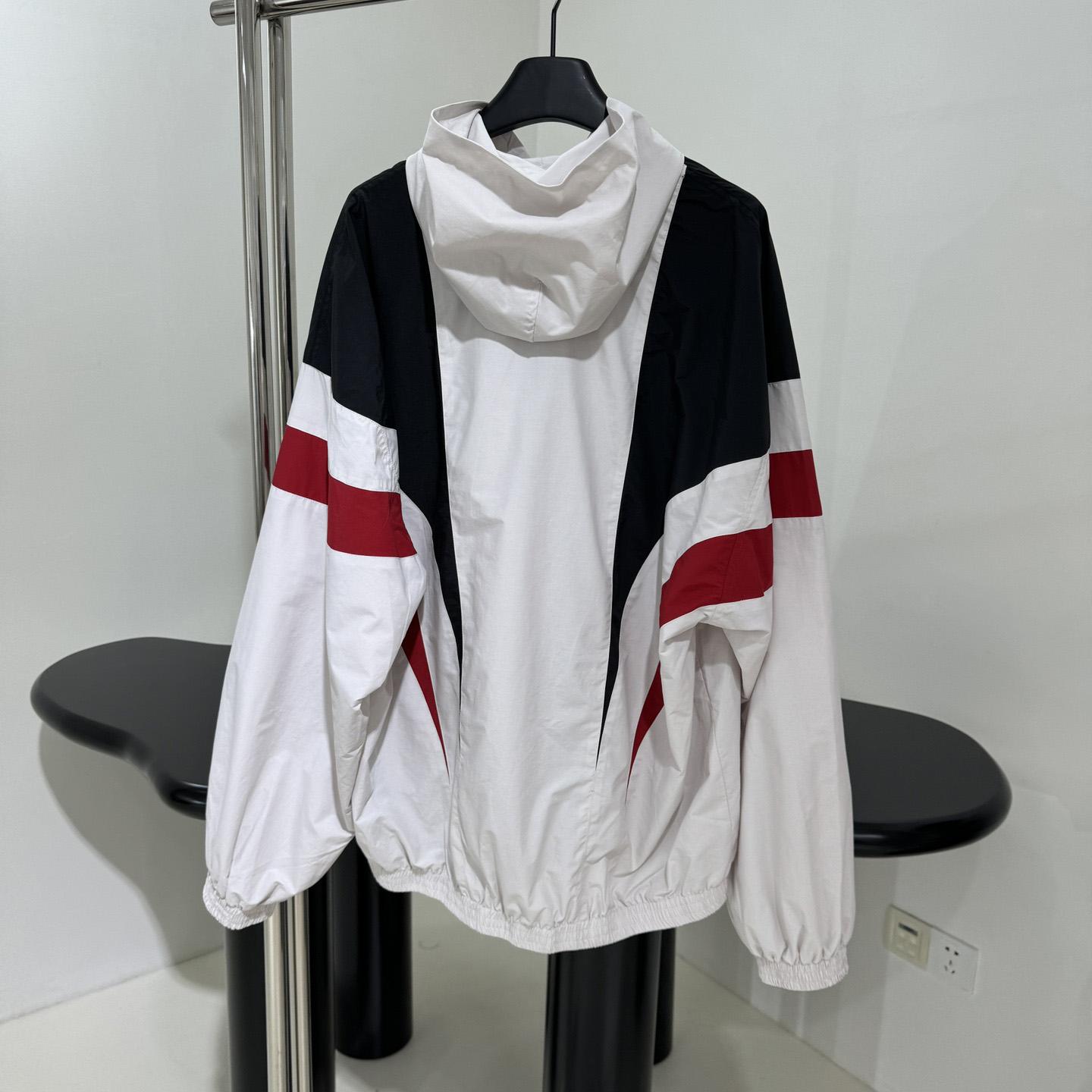 Balenciaga 3B Sports Icon Pull-Over Tracksuit Jacket - DopestKickz