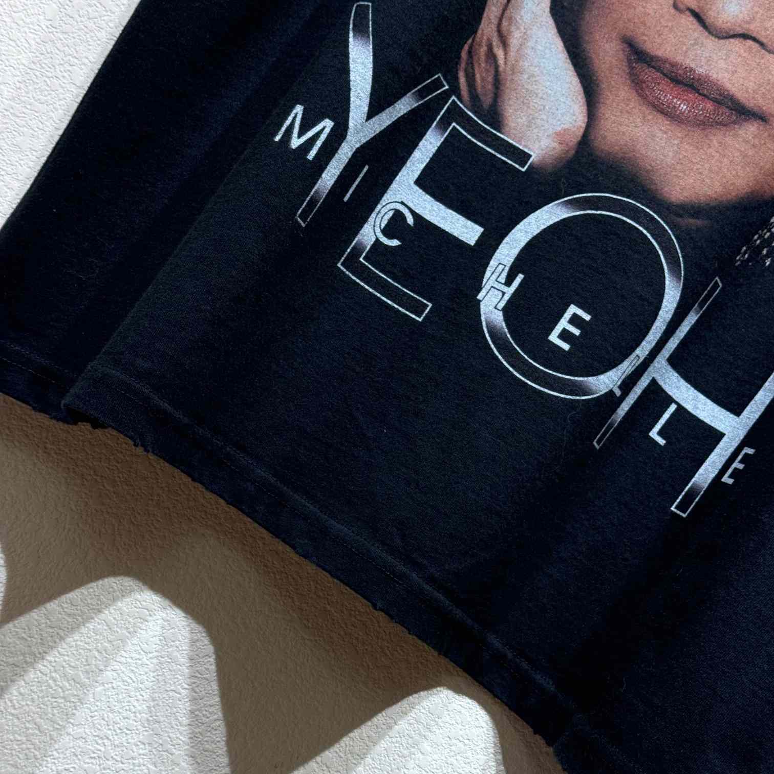 Balenciaga Michelle Boxy T-Shirt In faded Washed Black Dry Jersey - DopestKickz