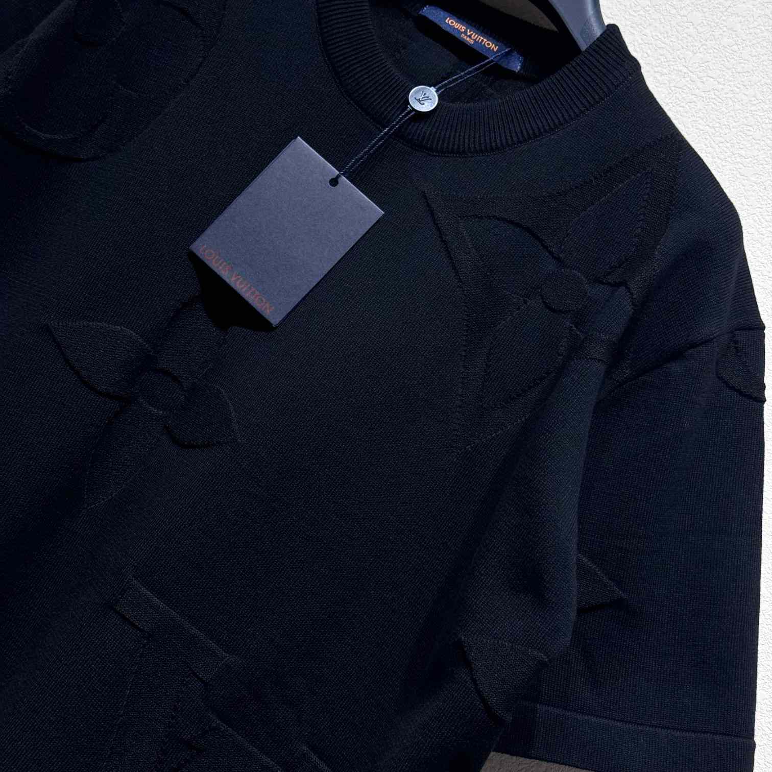 Louis Vuitton Monogram Short-Sleeved Cotton Crewneck    - DopestKickz