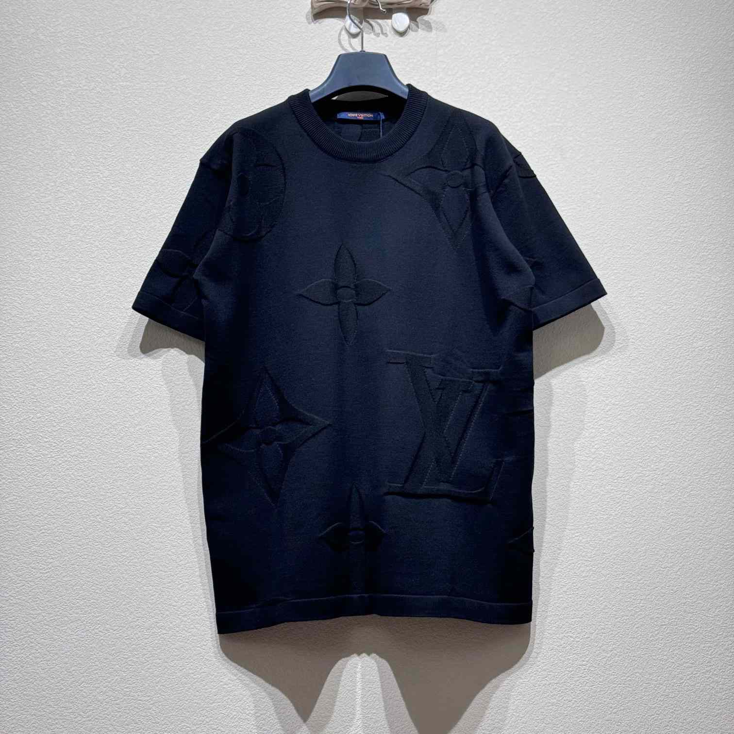 Louis Vuitton Monogram Short-Sleeved Cotton Crewneck    - DopestKickz