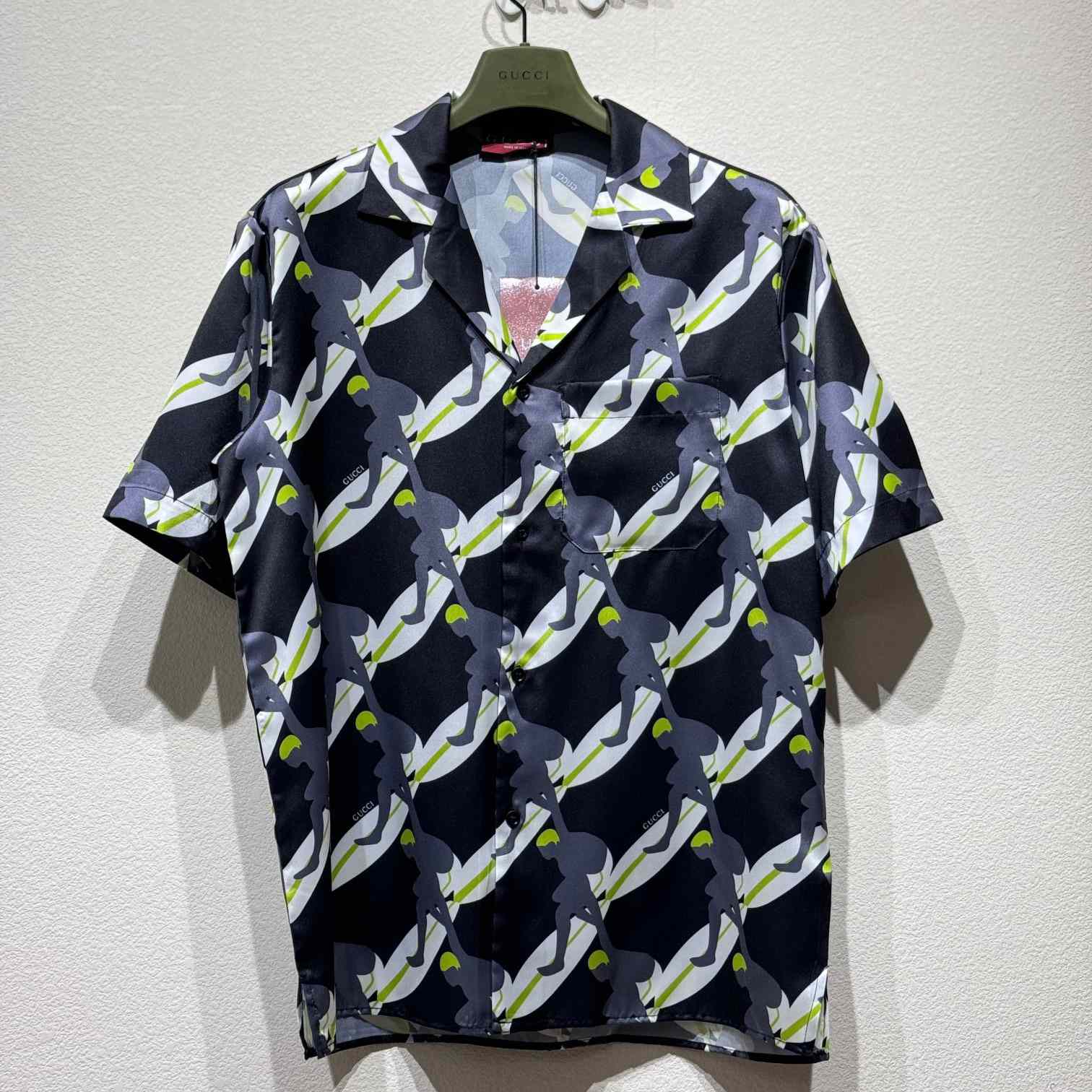 Gucci Printed Silk Bowling Shirt - DopestKickz
